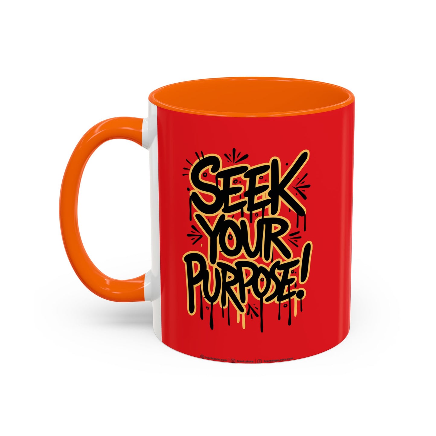 Seek Your Purpose! Accent Coffee Mug (11, 15oz)