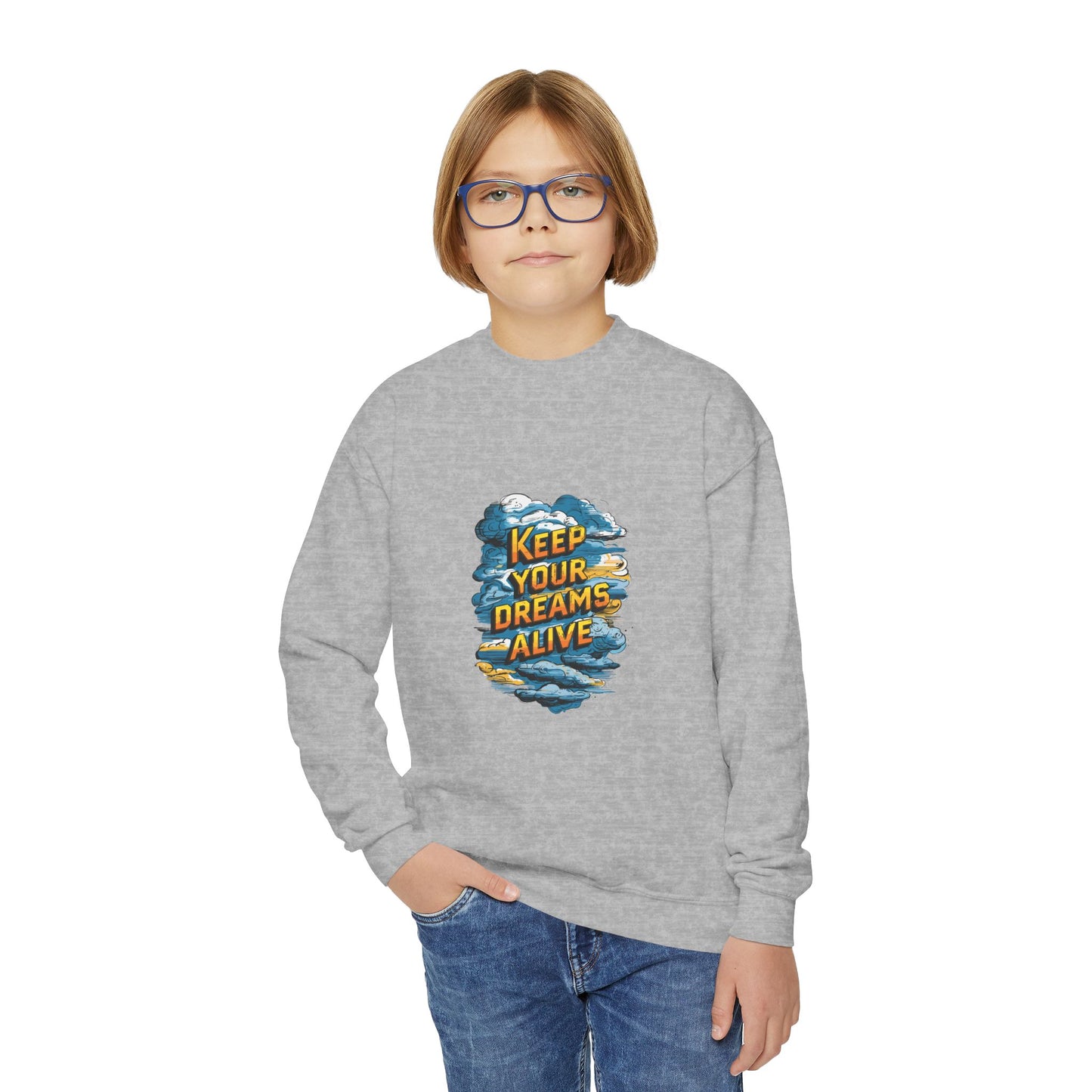 Keep Your Dreams Alive Youth Crewneck Sweatshirt