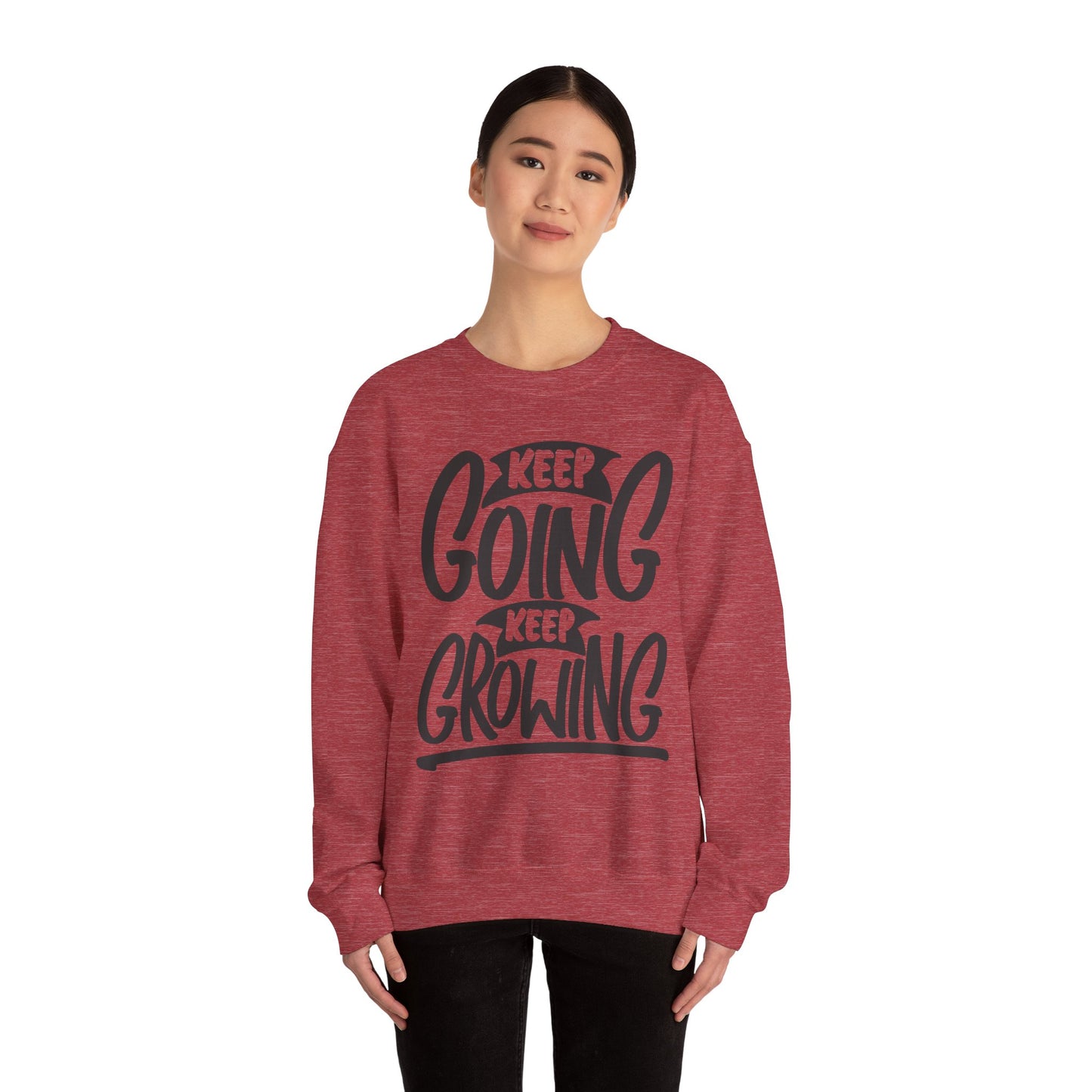 Keep Going Keep Growing Unisex Heavy Blend™ Crewneck Sweatshirt