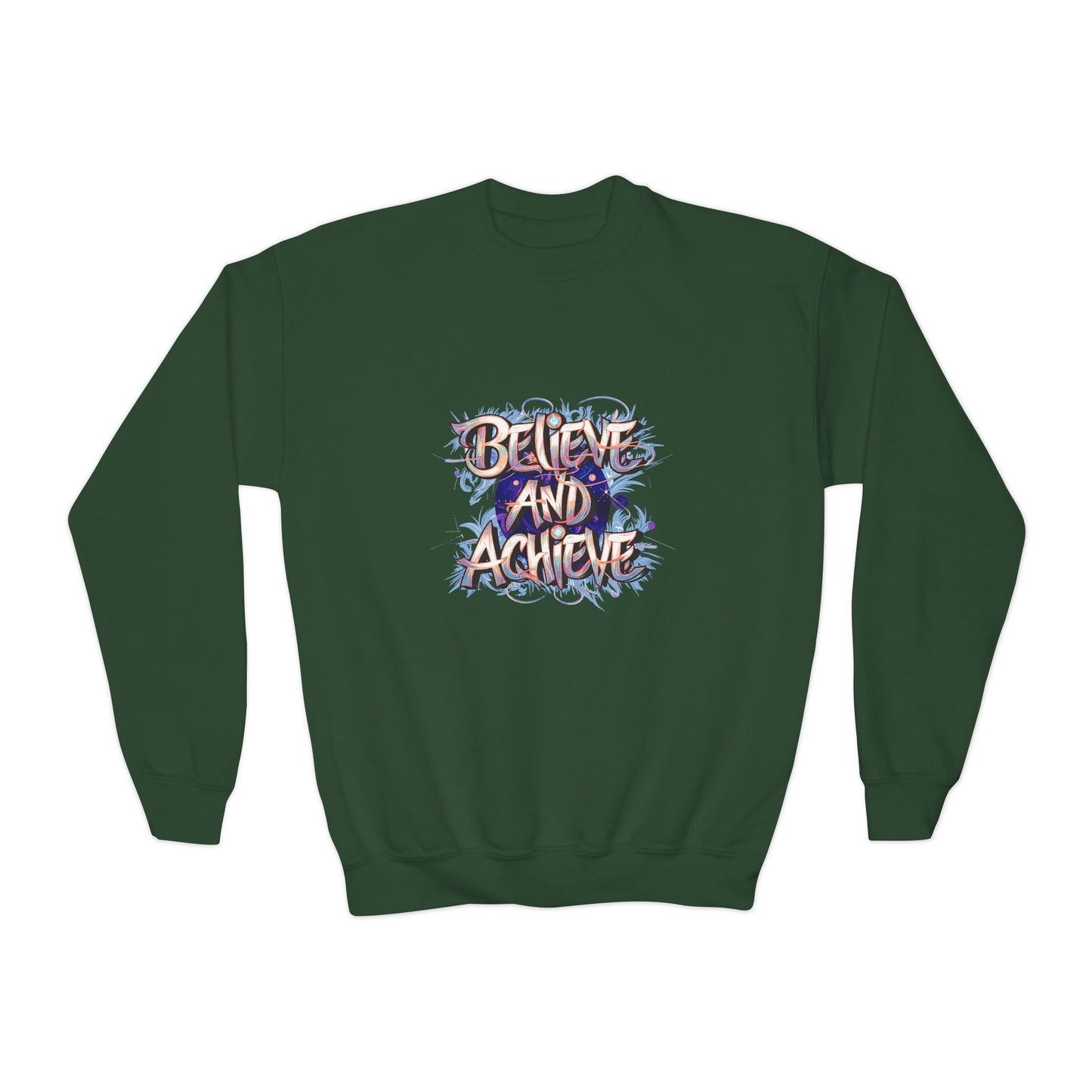 Believe And Achieve Youth Crewneck Sweatshirt