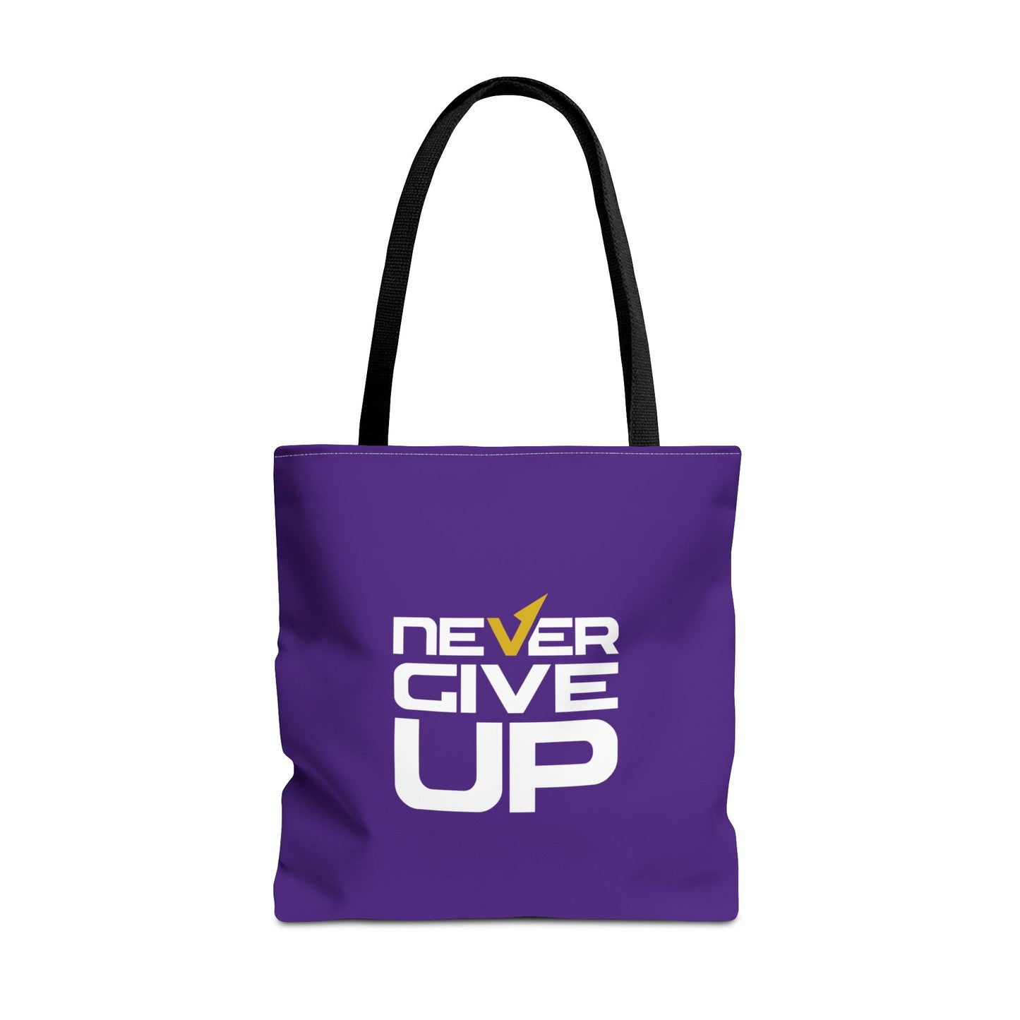 Never Give Up Tote Bag (AOP)