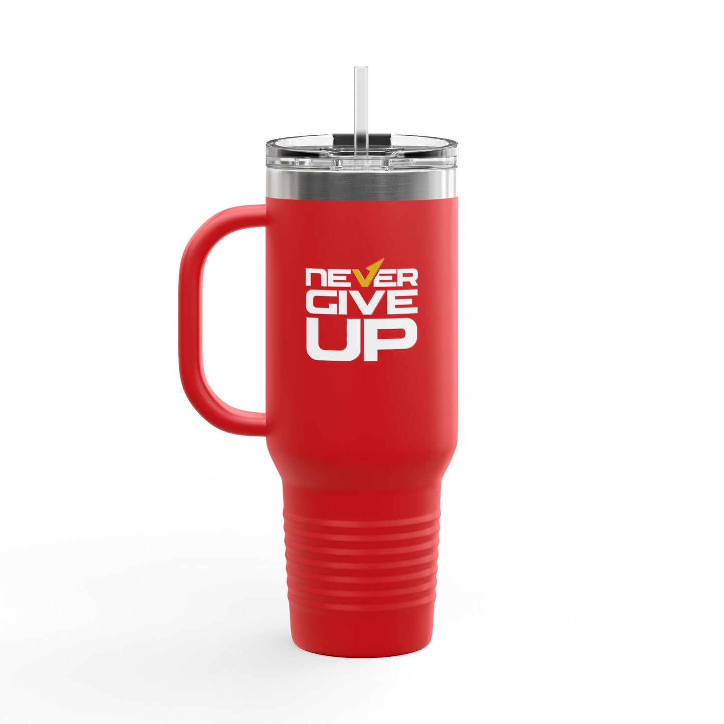 Never Give Up Insulated Travel Mug, 40oz