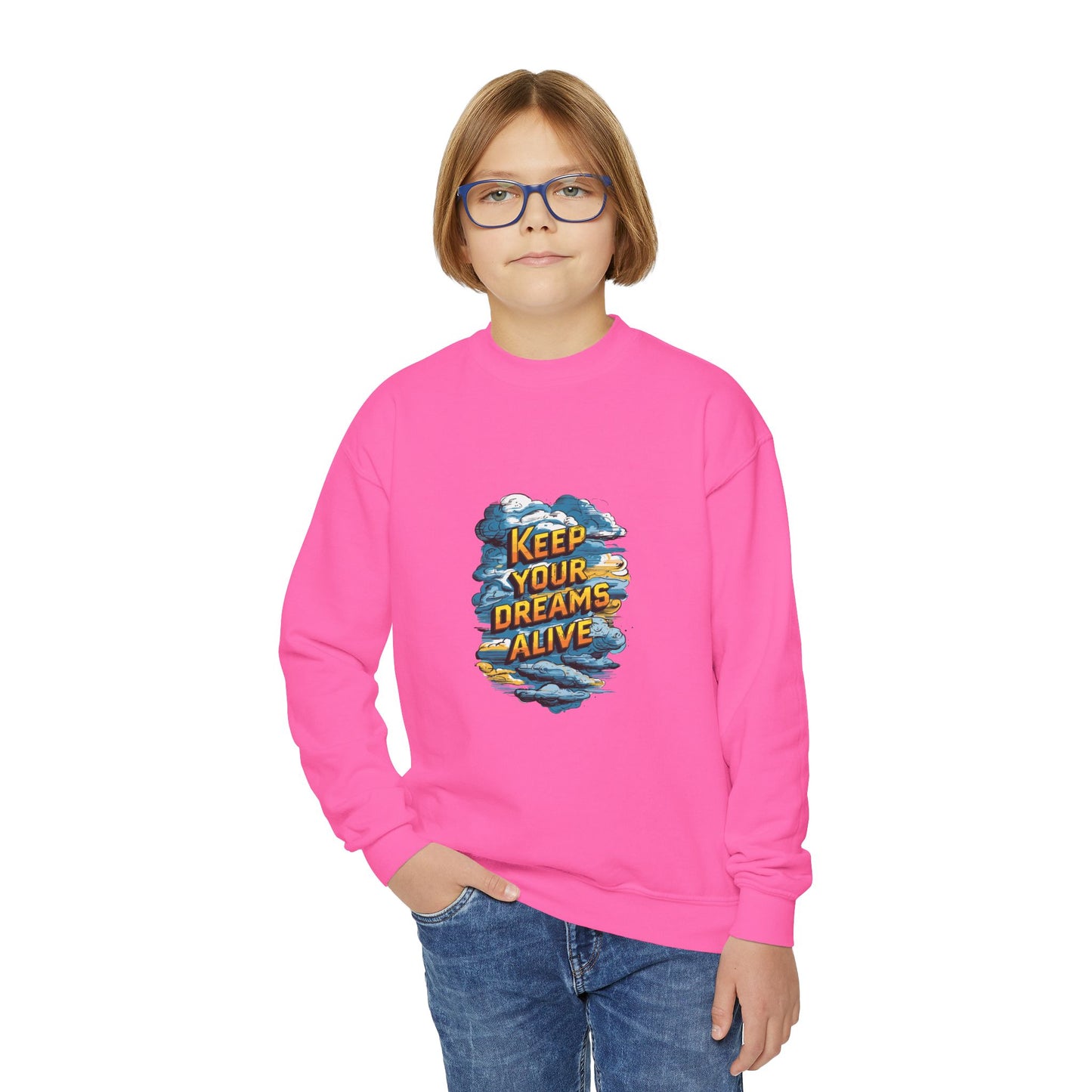 Keep Your Dreams Alive Youth Crewneck Sweatshirt