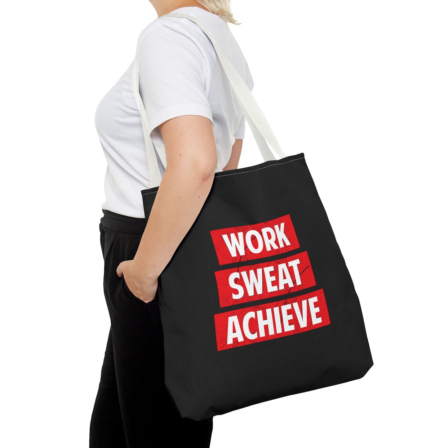 Work Sweat Achieve Tote Bag (AOP)