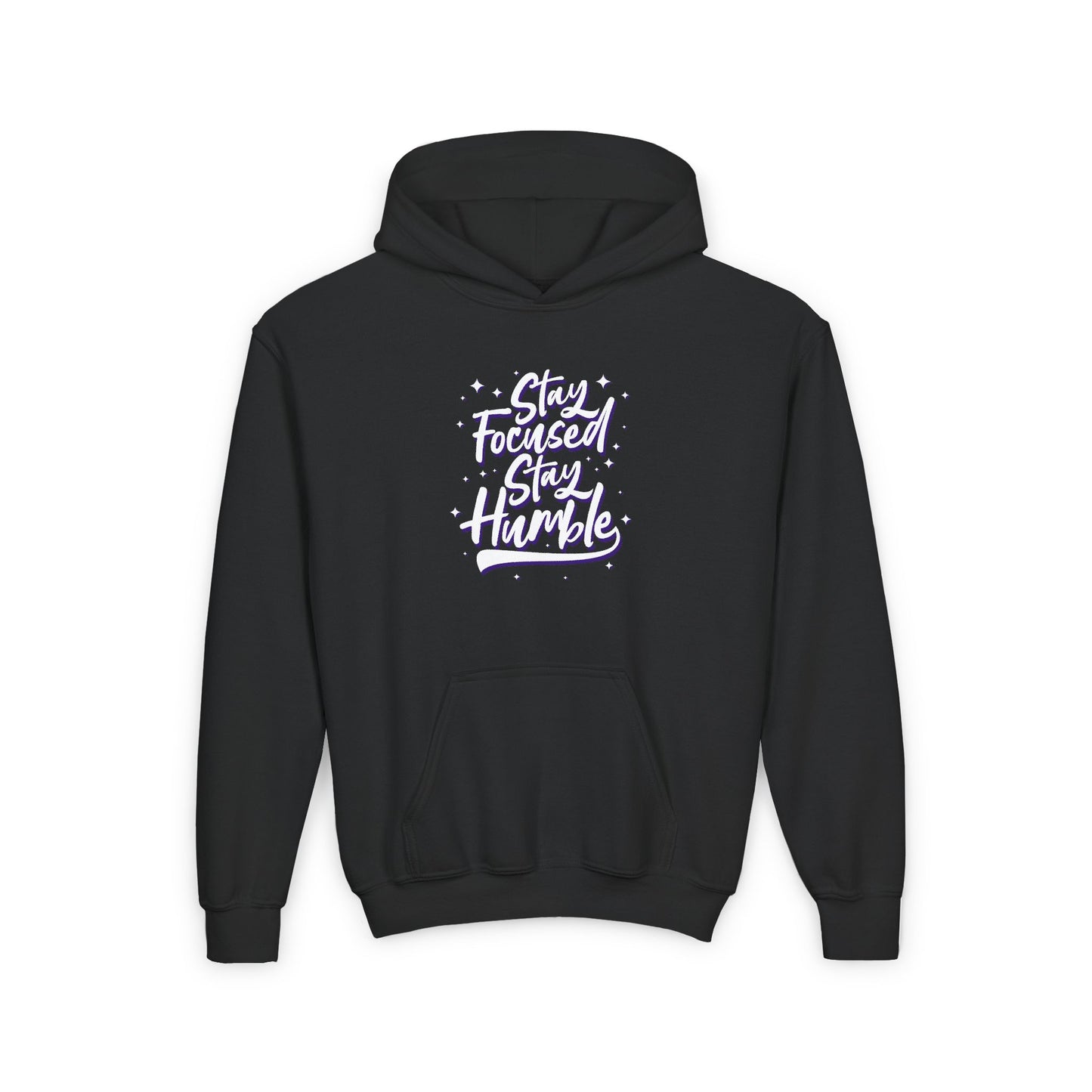 Stay Focused Stay Humble Youth Heavy Blend Hooded Sweatshirt