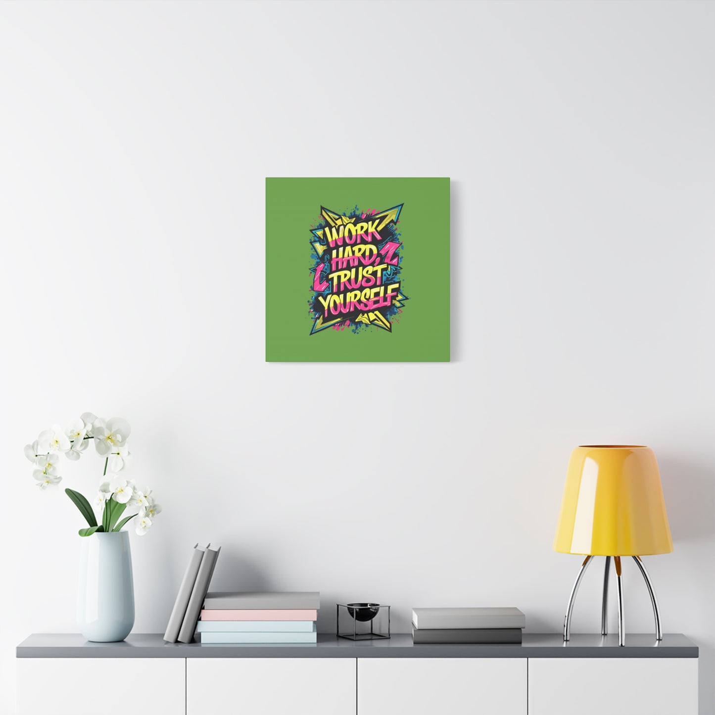 Work Hard Trust Yourself Matte Canvas, Stretched, 1.25"