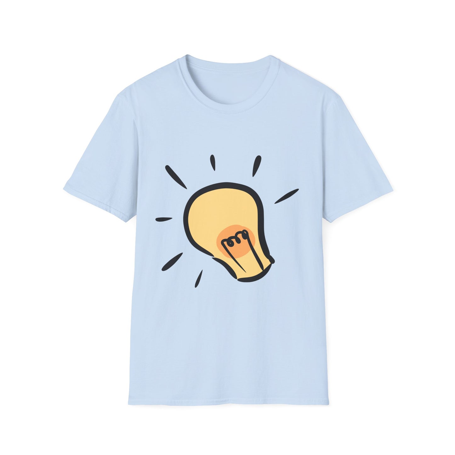 Inspire Idea Bulb Unisex Softstyle T-Shirt