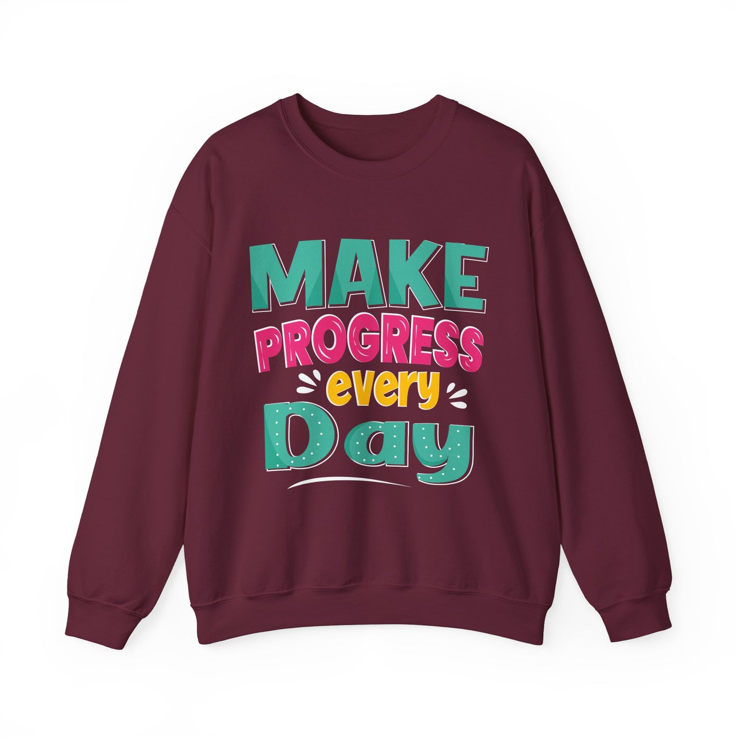 Make Progress Every Day Unisex Heavy Blend™ Crewneck Sweatshirt