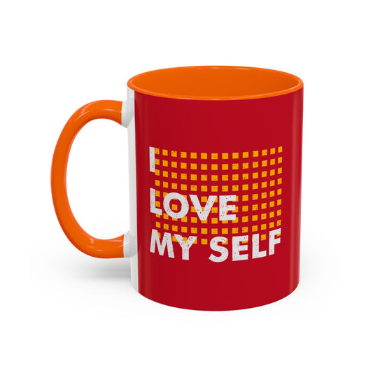 I Love Myself Accent Coffee Mug (11, 15oz)