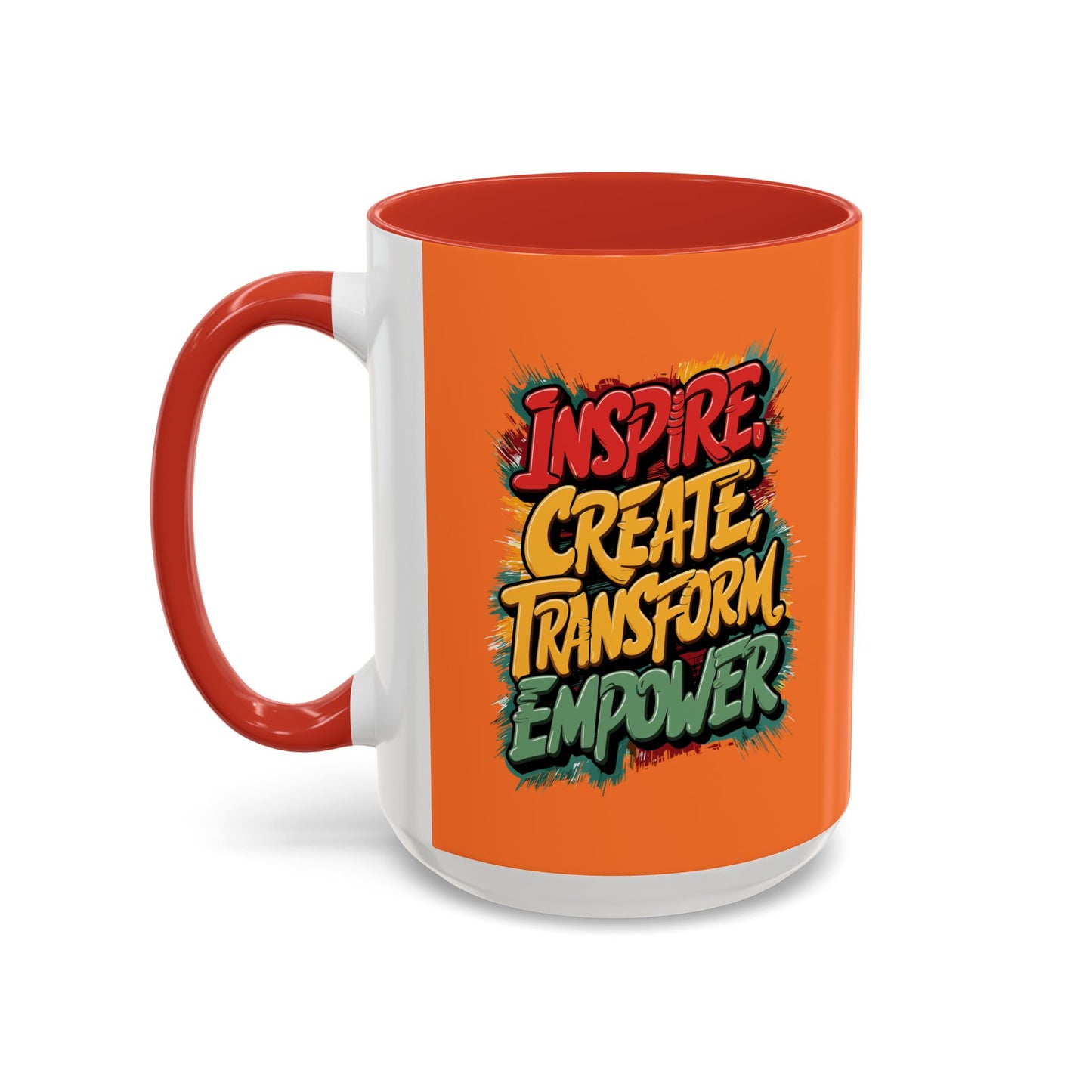 Inspire Create Transform Empower Accent Coffee Mug (11, 15oz)