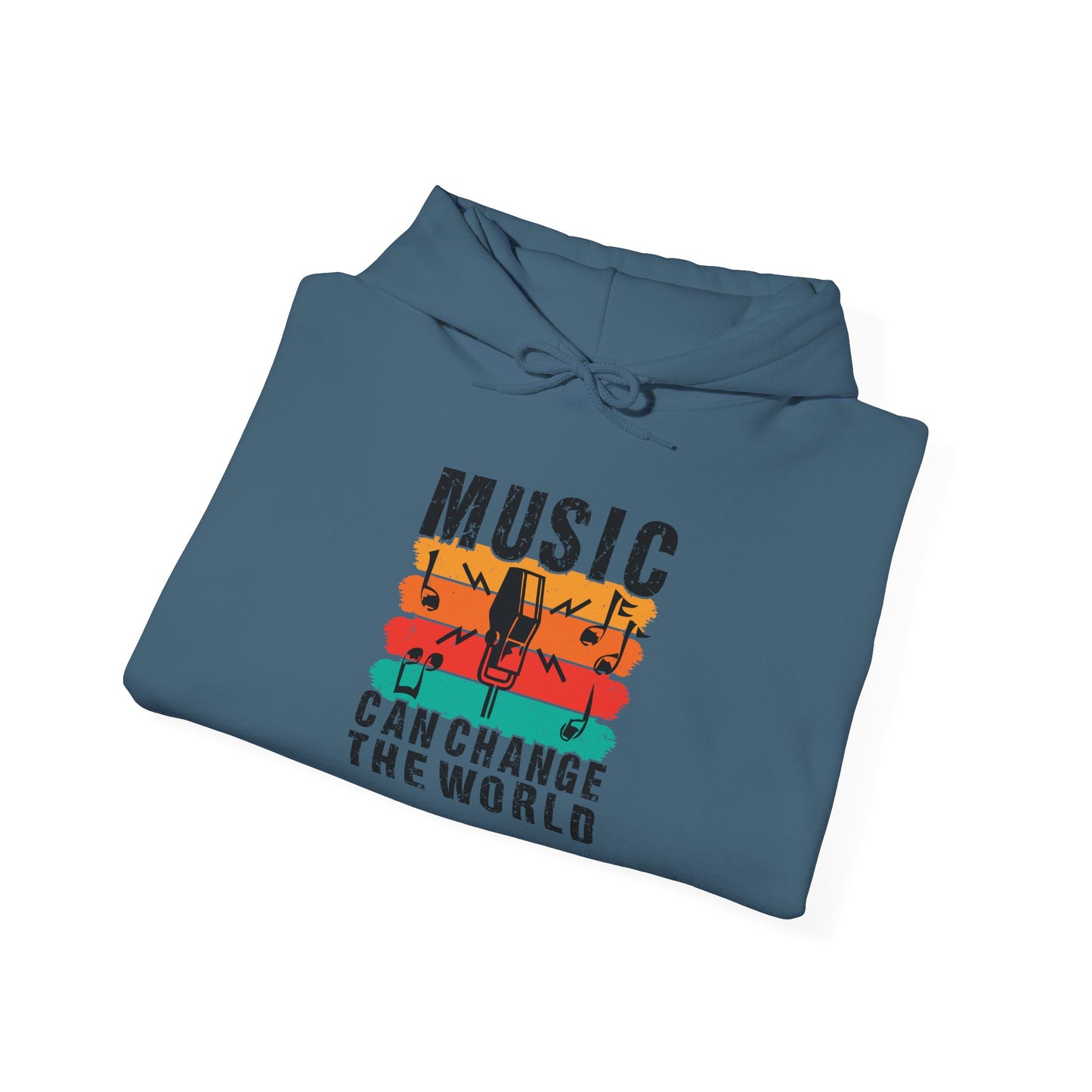 Music Can Change The World Unisex Heavy Blend™ Hooded Sweatshirt
