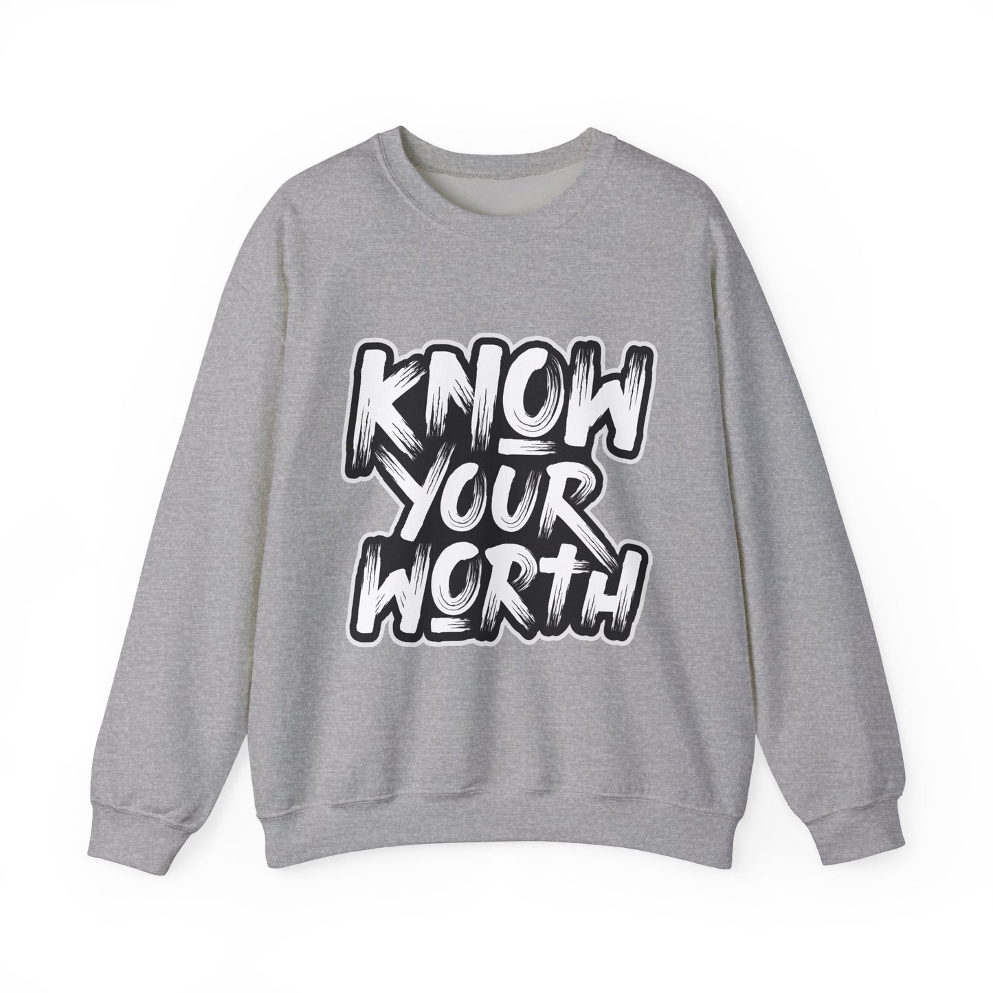 Know Your Worth Unisex Heavy Blend™ Crewneck Sweatshirt