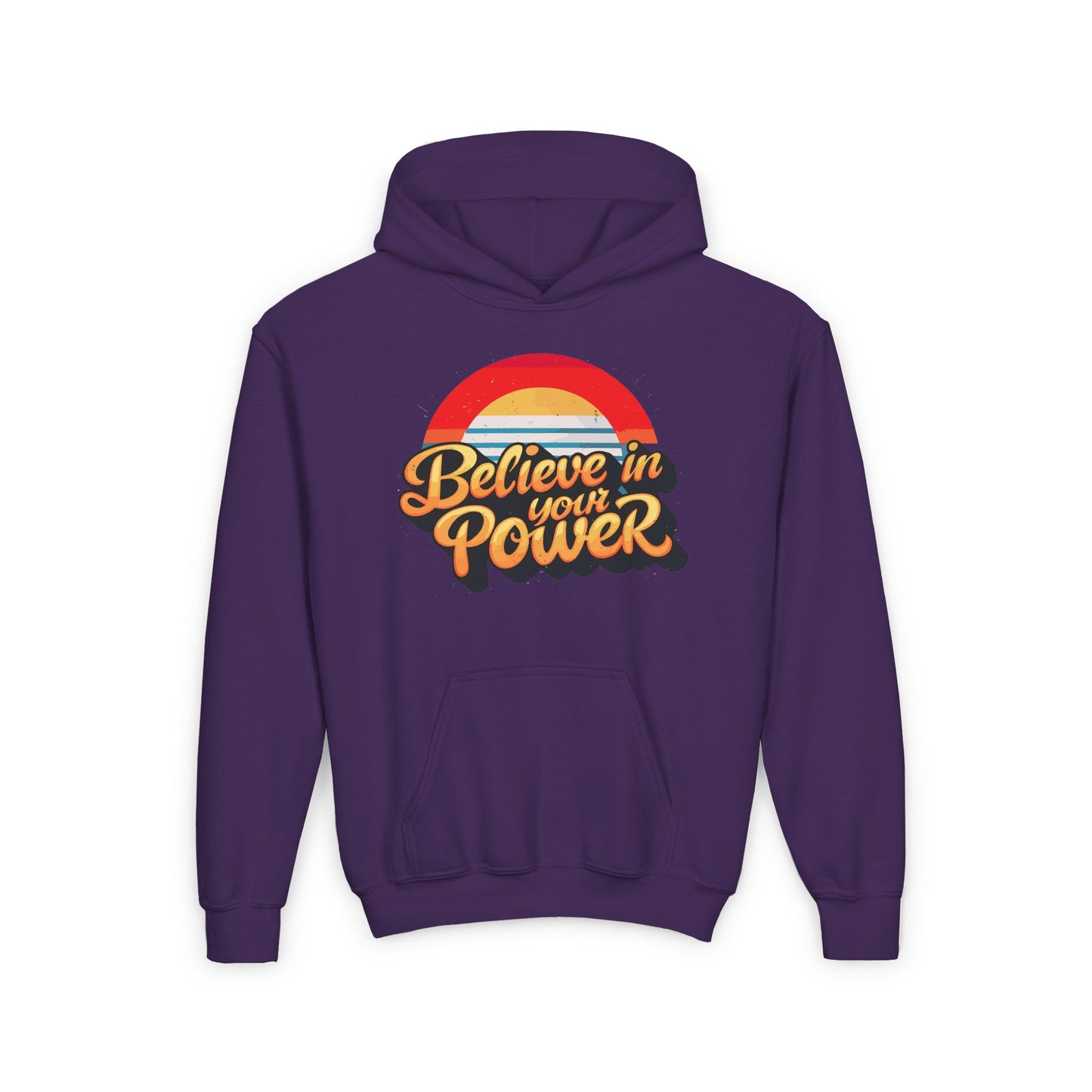 Believe In Your Power Youth Heavy Blend Hooded Sweatshirt