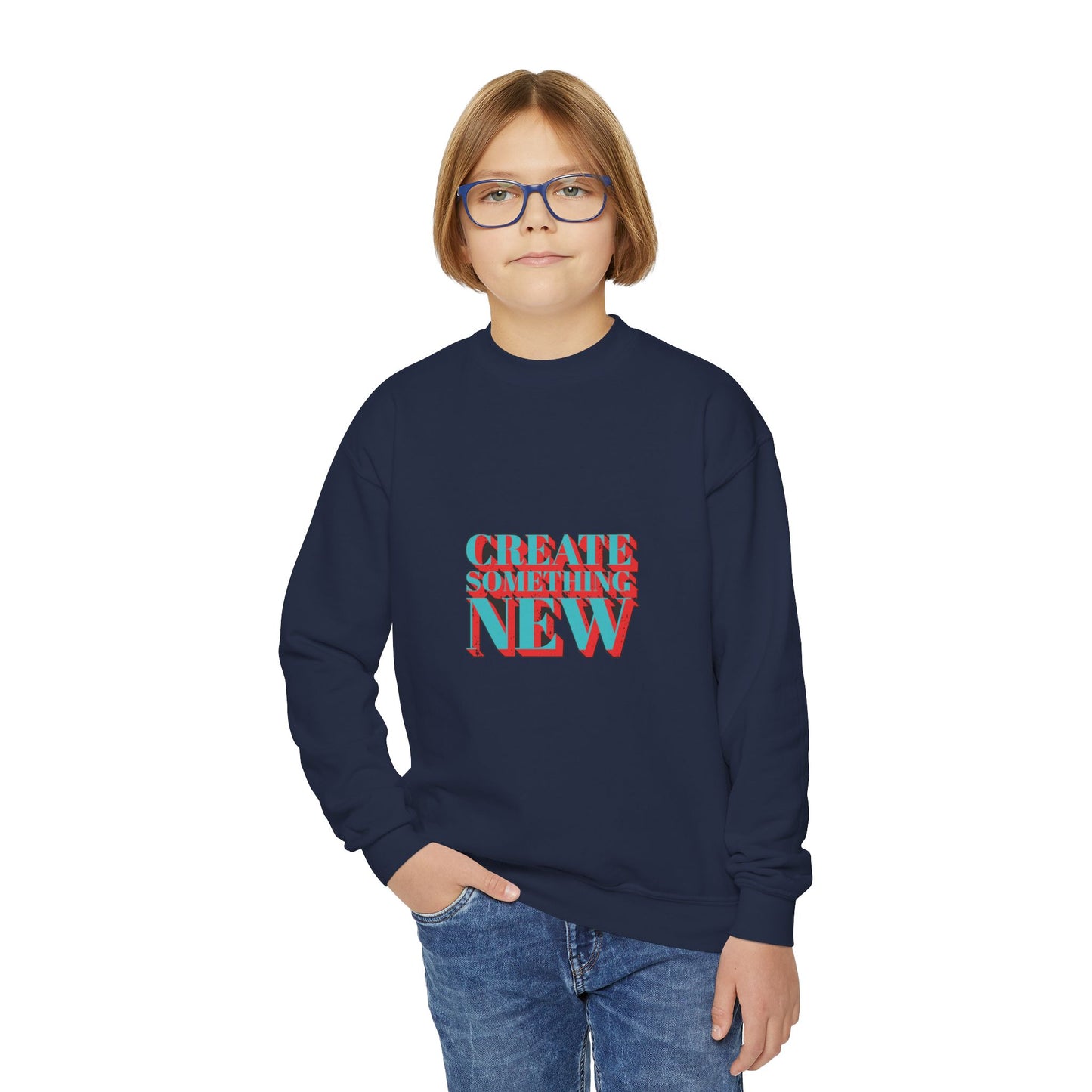 Create Something New Youth Crewneck Sweatshirt