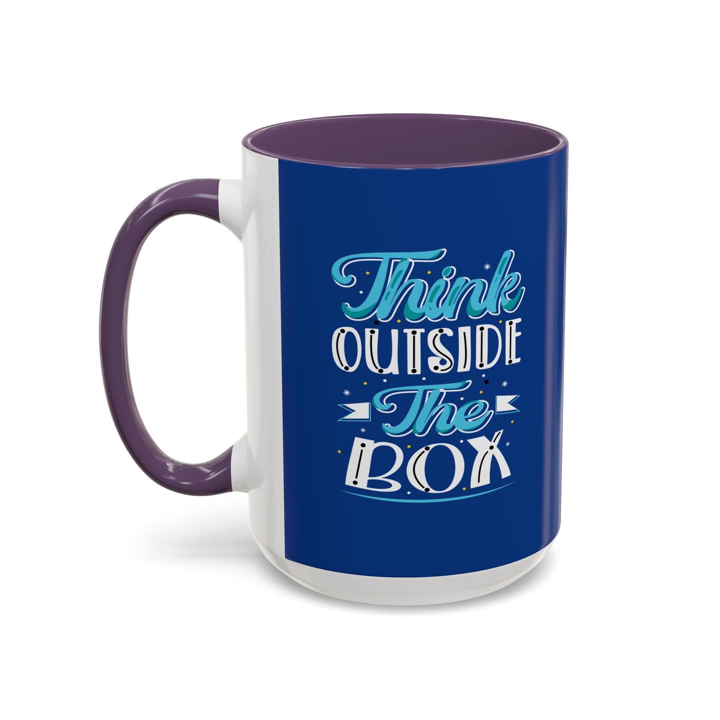 Think Outside The Box Accent Coffee Mug (11, 15oz)