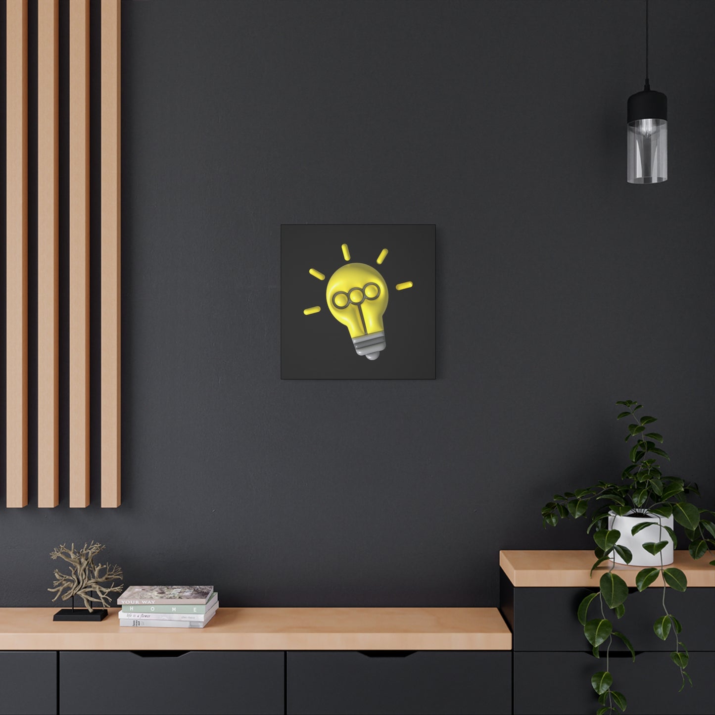 Light Bulb Matte Canvas, Stretched, 1.25"