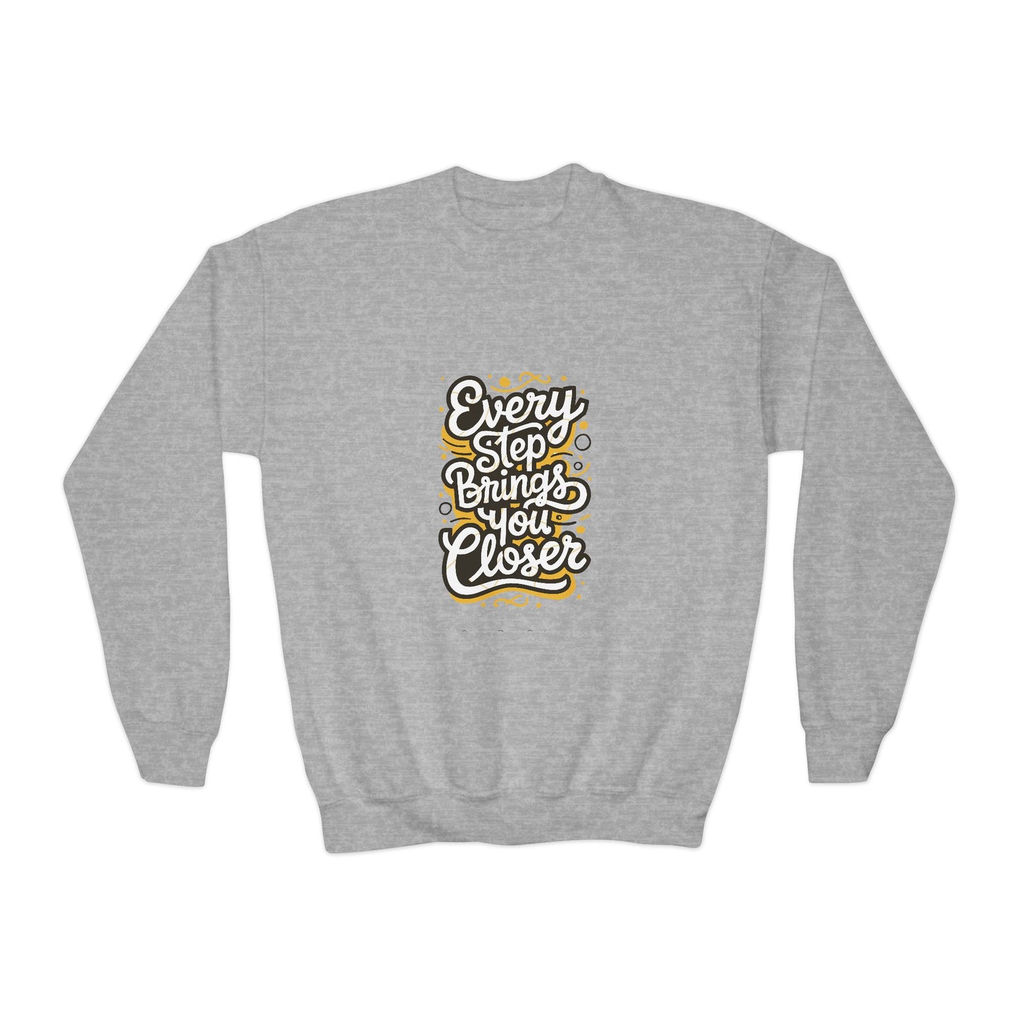 Every Step Brings You Closer Youth Crewneck Sweatshirt