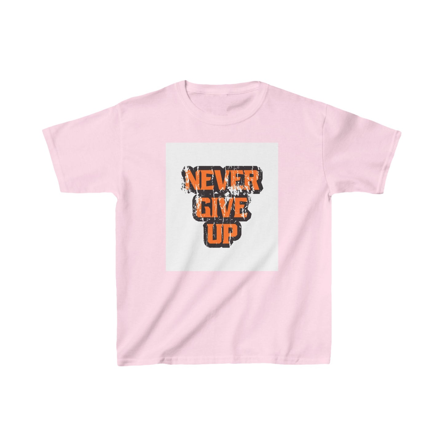 Never Give Up Kids Heavy Cotton™ Tee