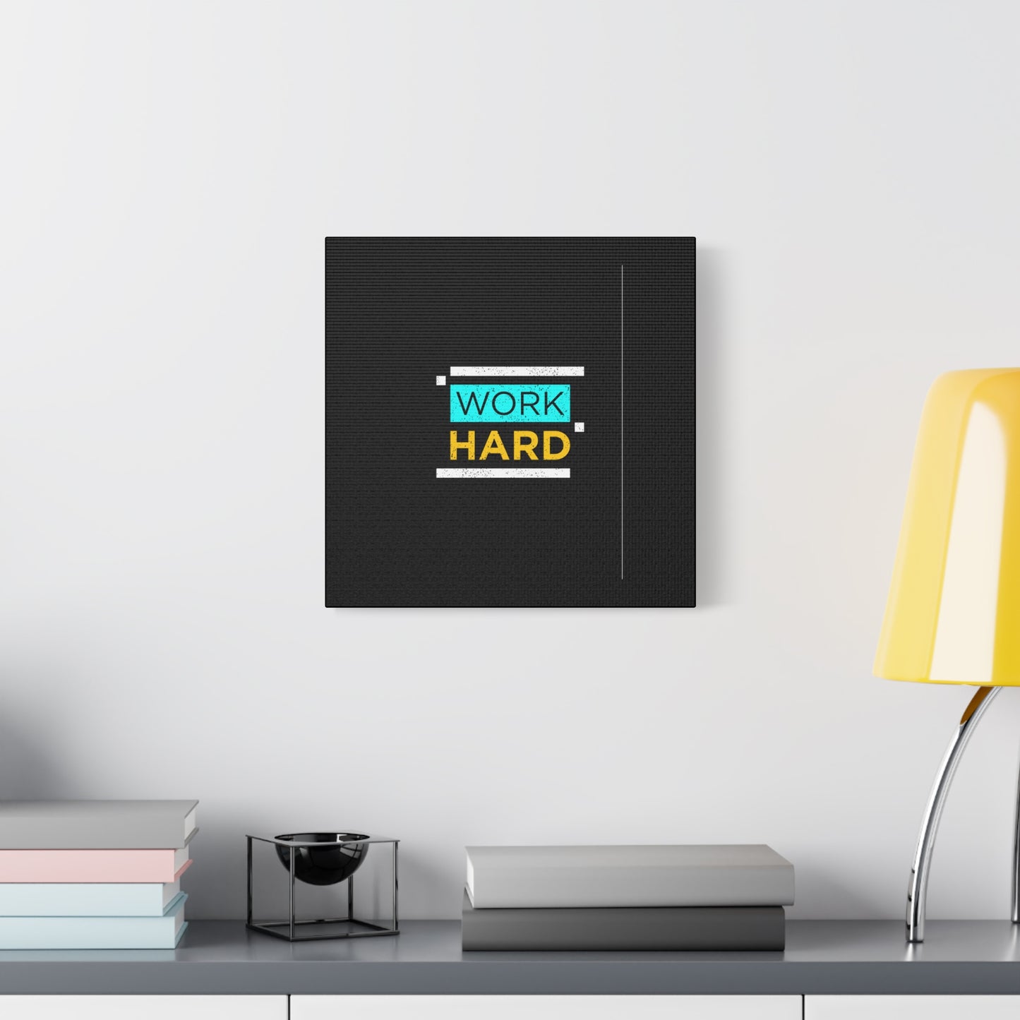 Work Hard Matte Canvas, Stretched, 1.25"