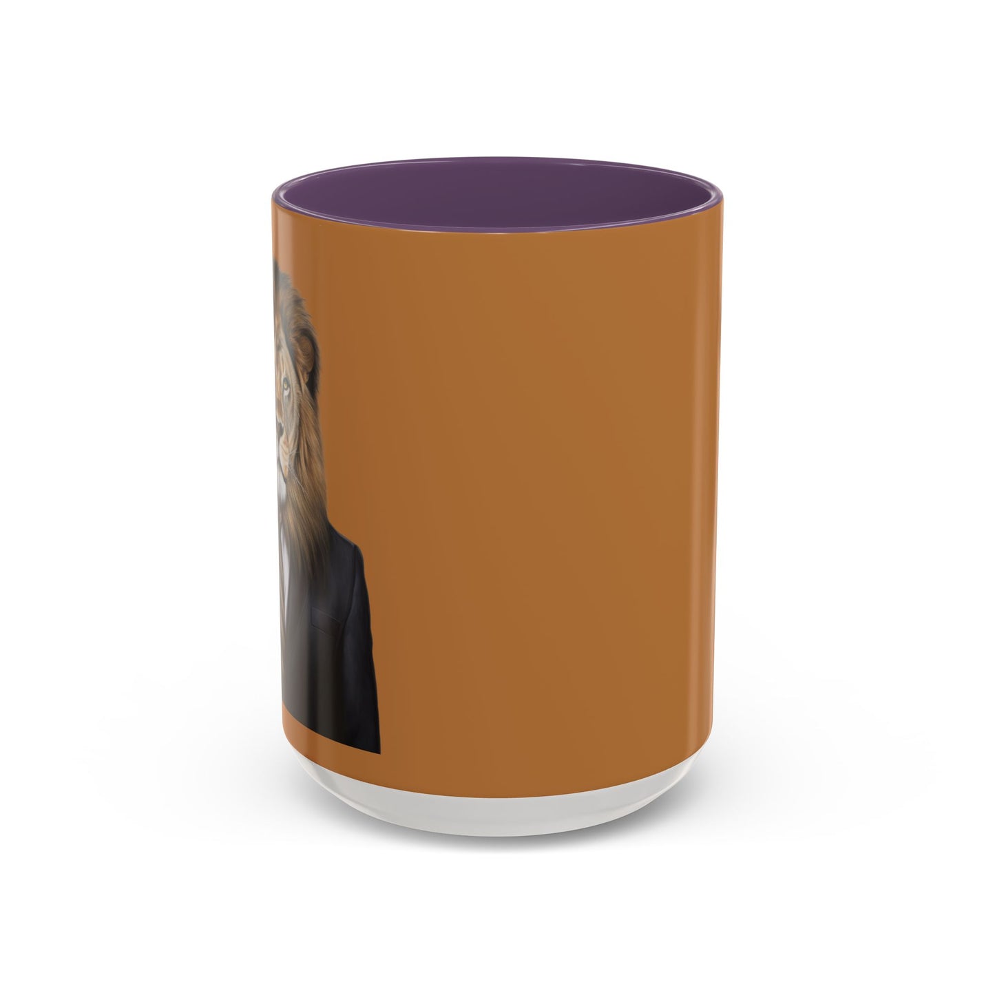 Lion Business Person Accent Coffee Mug (11, 15oz)