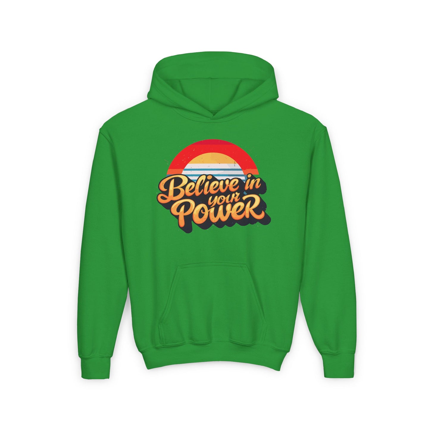 Believe In Your Power Youth Heavy Blend Hooded Sweatshirt