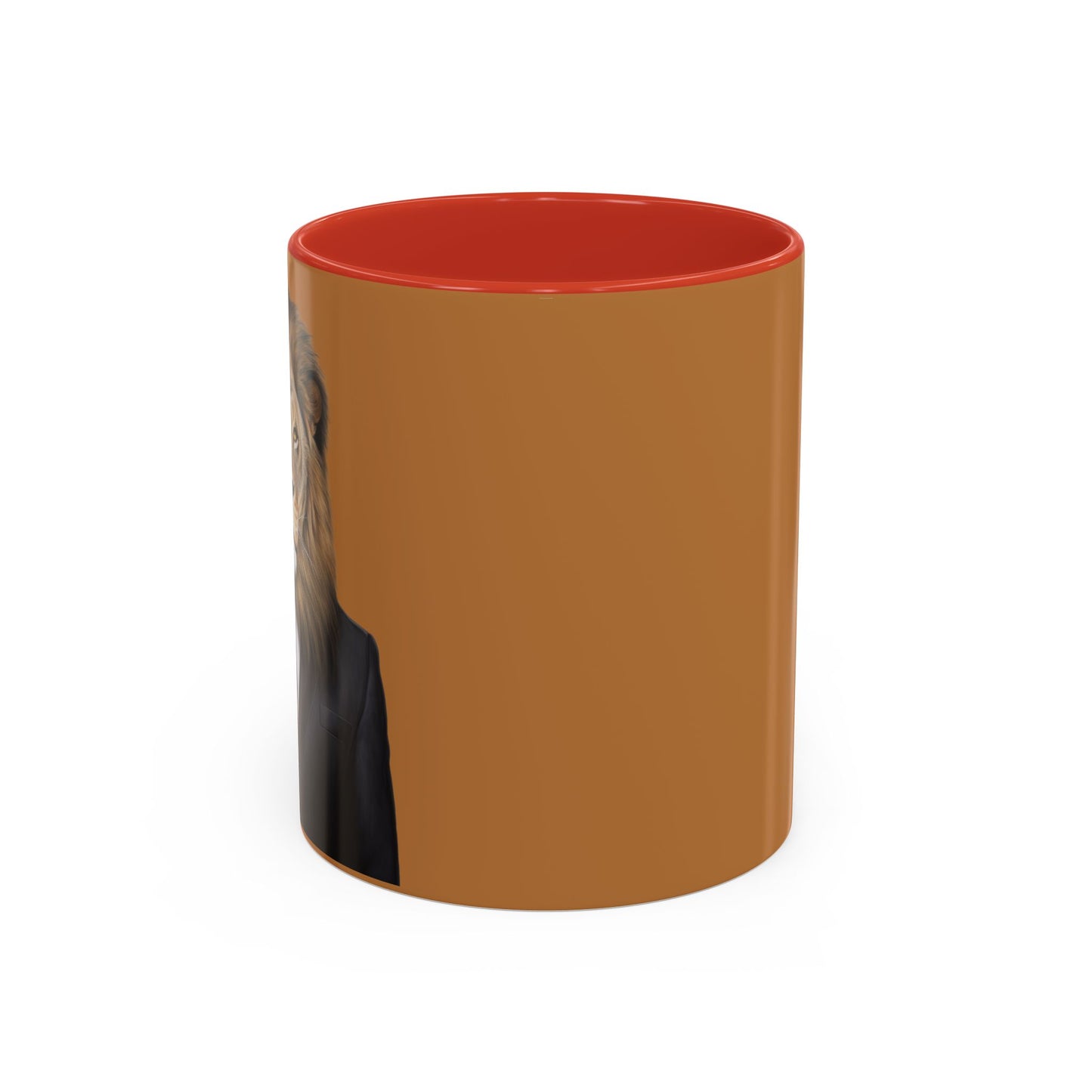 Lion Business Person Accent Coffee Mug (11, 15oz)
