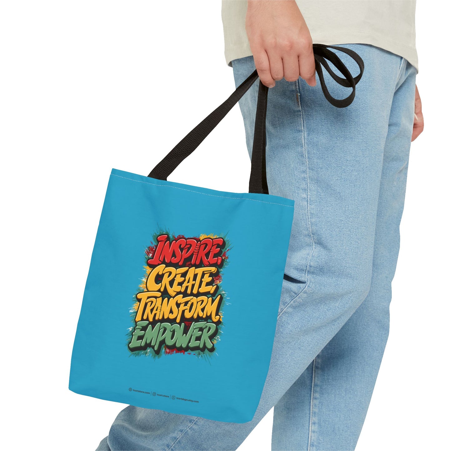 Inspire Create Transform Empower Tote Bag (AOP)