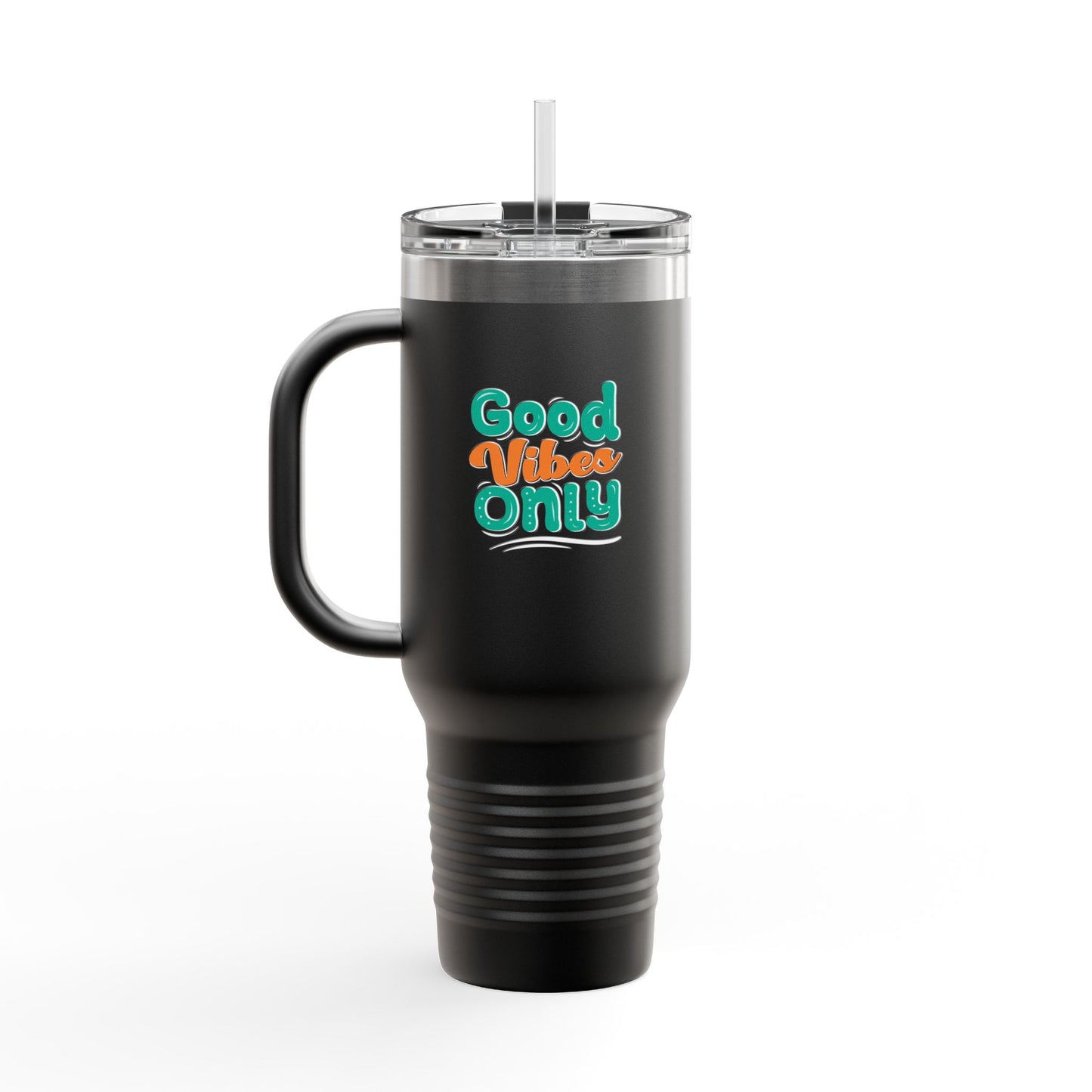 Good Vides Only Insulated Travel Mug, 40oz