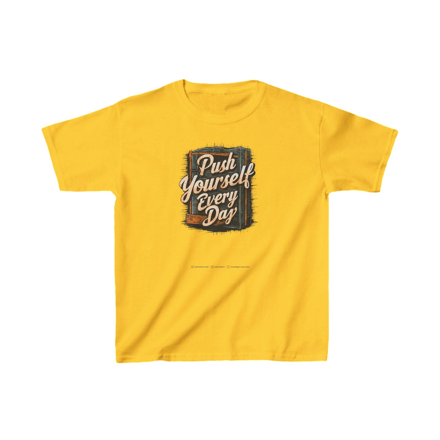 Push Yourself Every Day Kids Heavy Cotton™ Tee