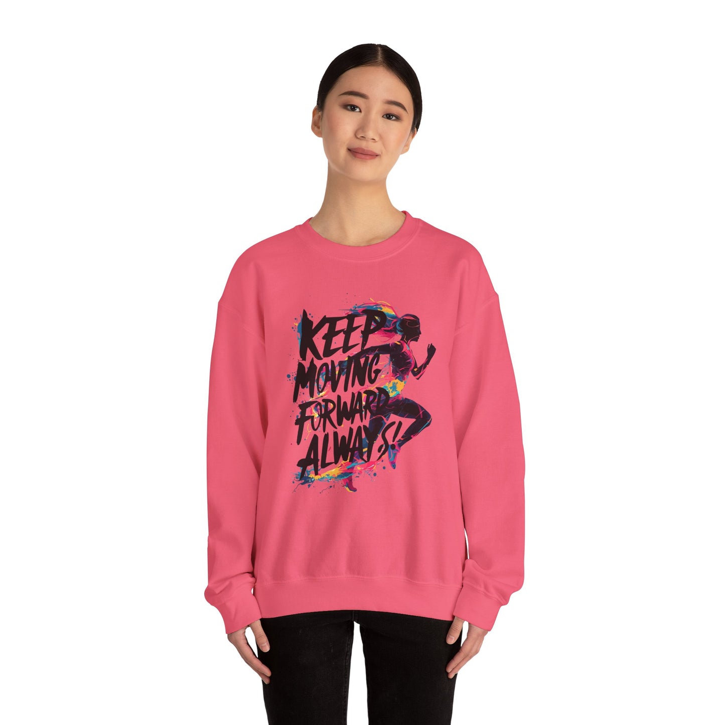 Keep Moving Forward Always Unisex Heavy Blend™ Crewneck Sweatshirt