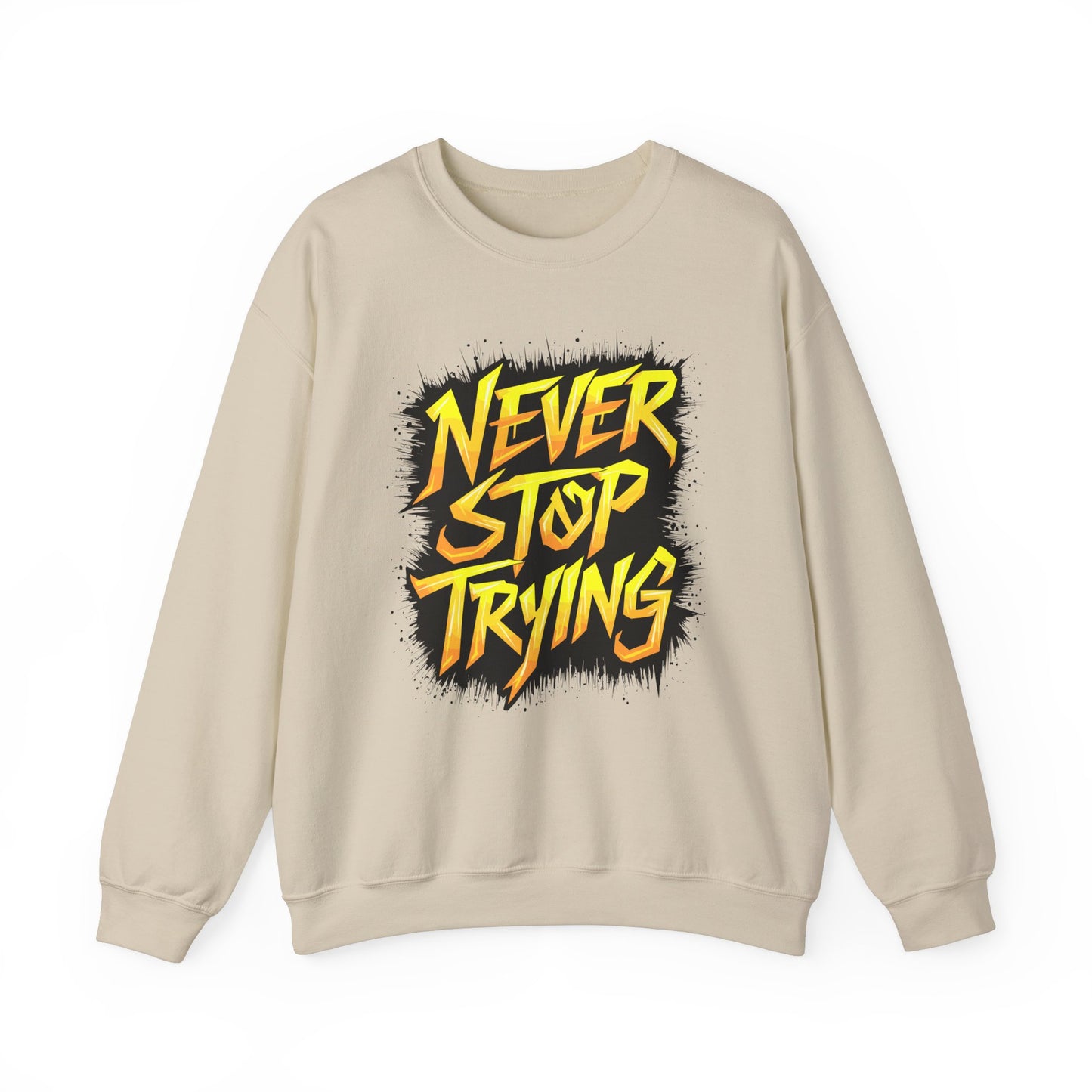 Never Stop Trying Unisex Heavy Blend™ Crewneck Sweatshirt