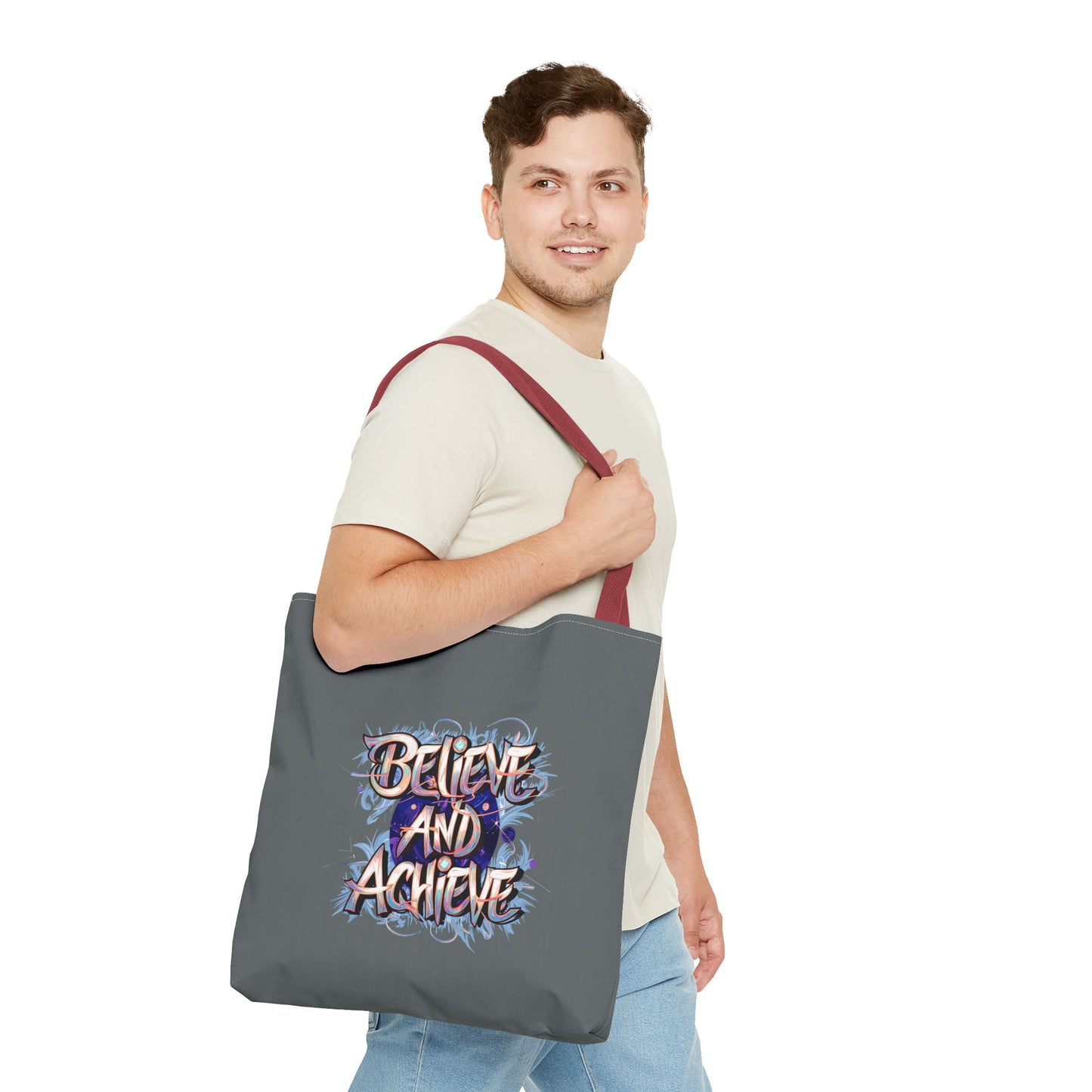 Believe And Achieve Tote Bag (AOP)