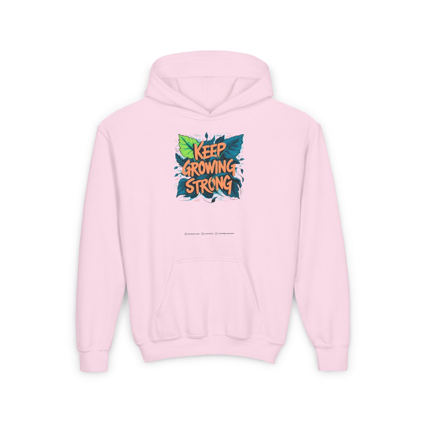 Keep Growing Strong Youth Heavy Blend Hooded Sweatshirt