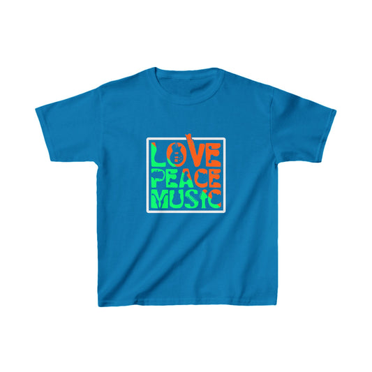 Love Peace Music Kids Heavy Cotton™ Tee