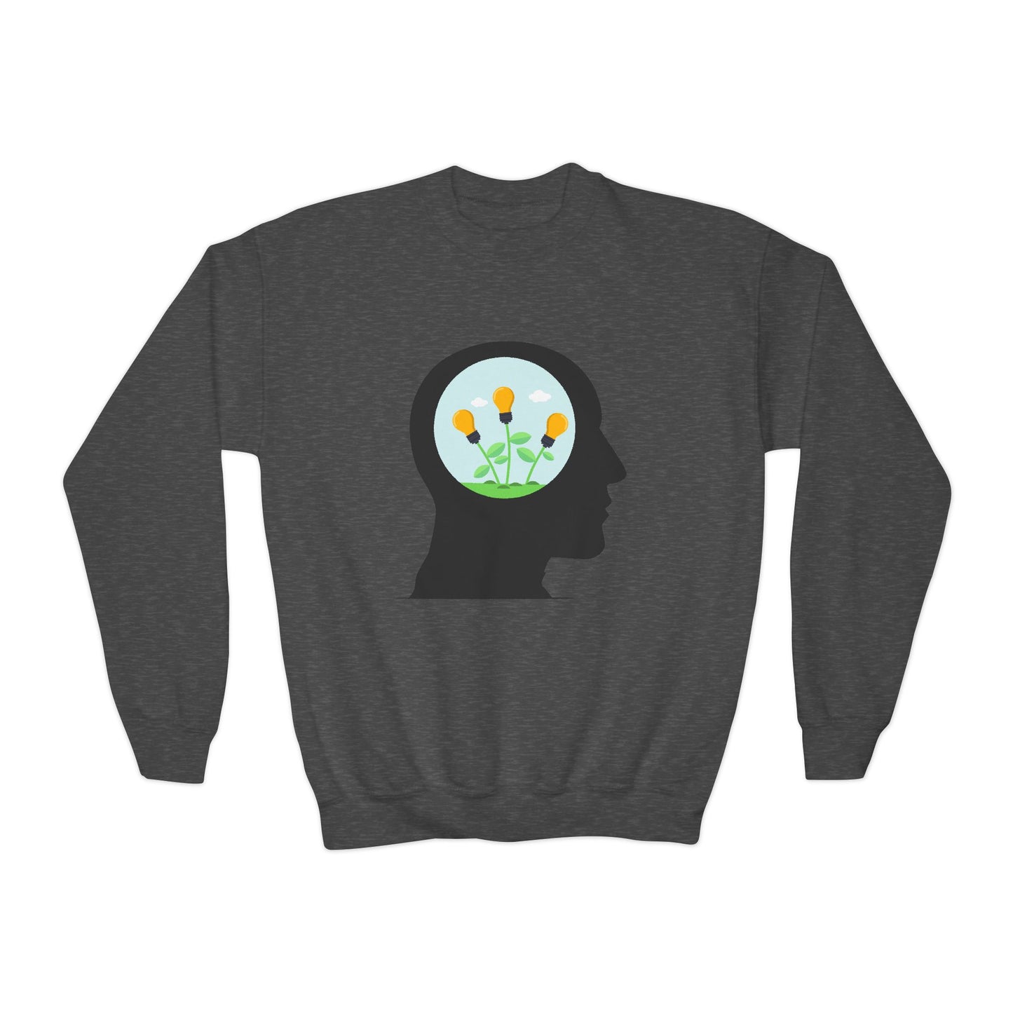 Mindset And Positive Thoughts Youth Crewneck Sweatshirt