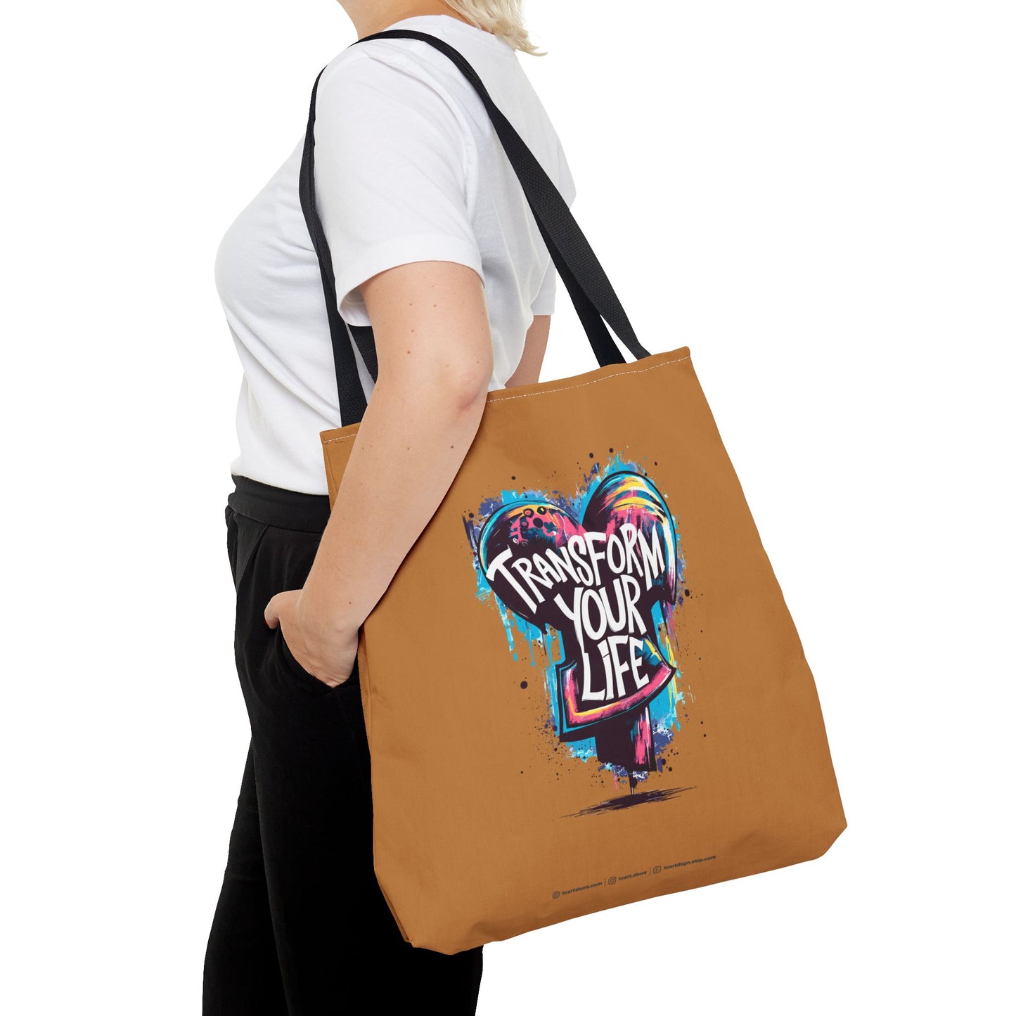 Transform Your Life Tote Bag (AOP)