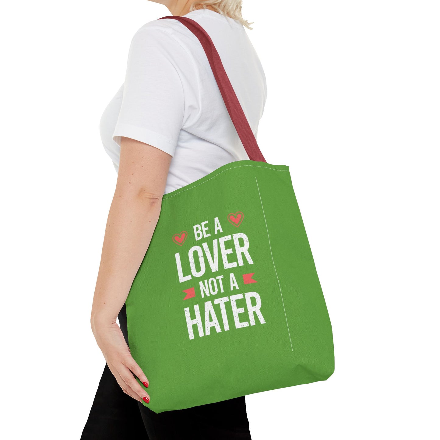 Be A Lover Not A Hater Tote Bag (AOP)