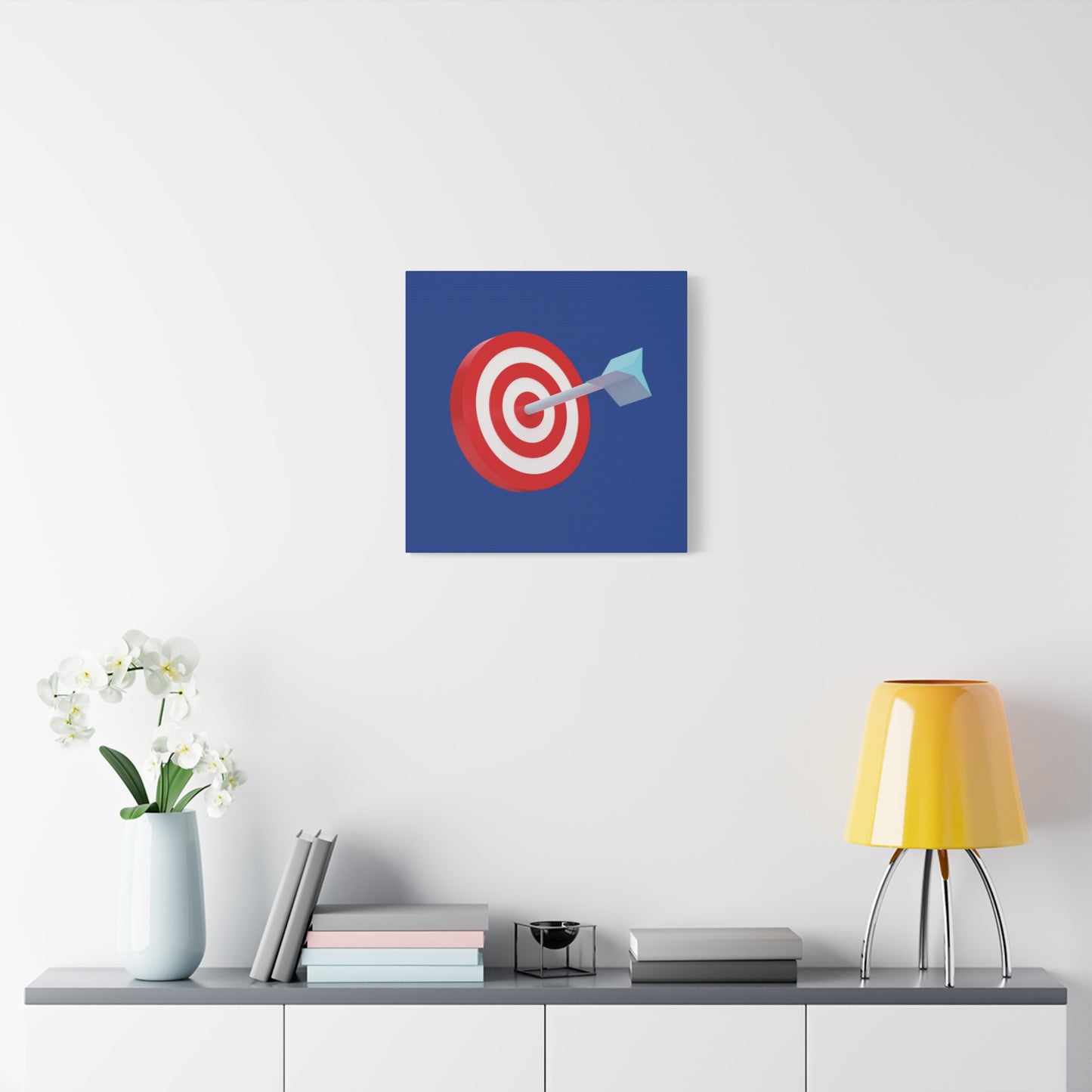 3d Render Arroe Hit The Center Of Target Or Goal Of Success Matte Canvas, Stretched, 1.25"
