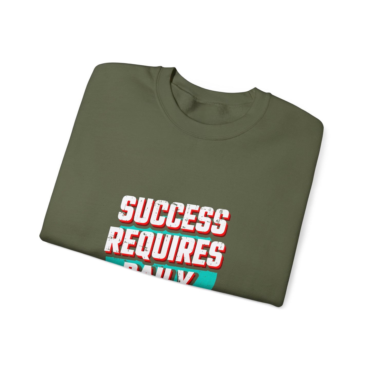 Success Requires Daily Actions Unisex Heavy Blend™ Crewneck Sweatshirt