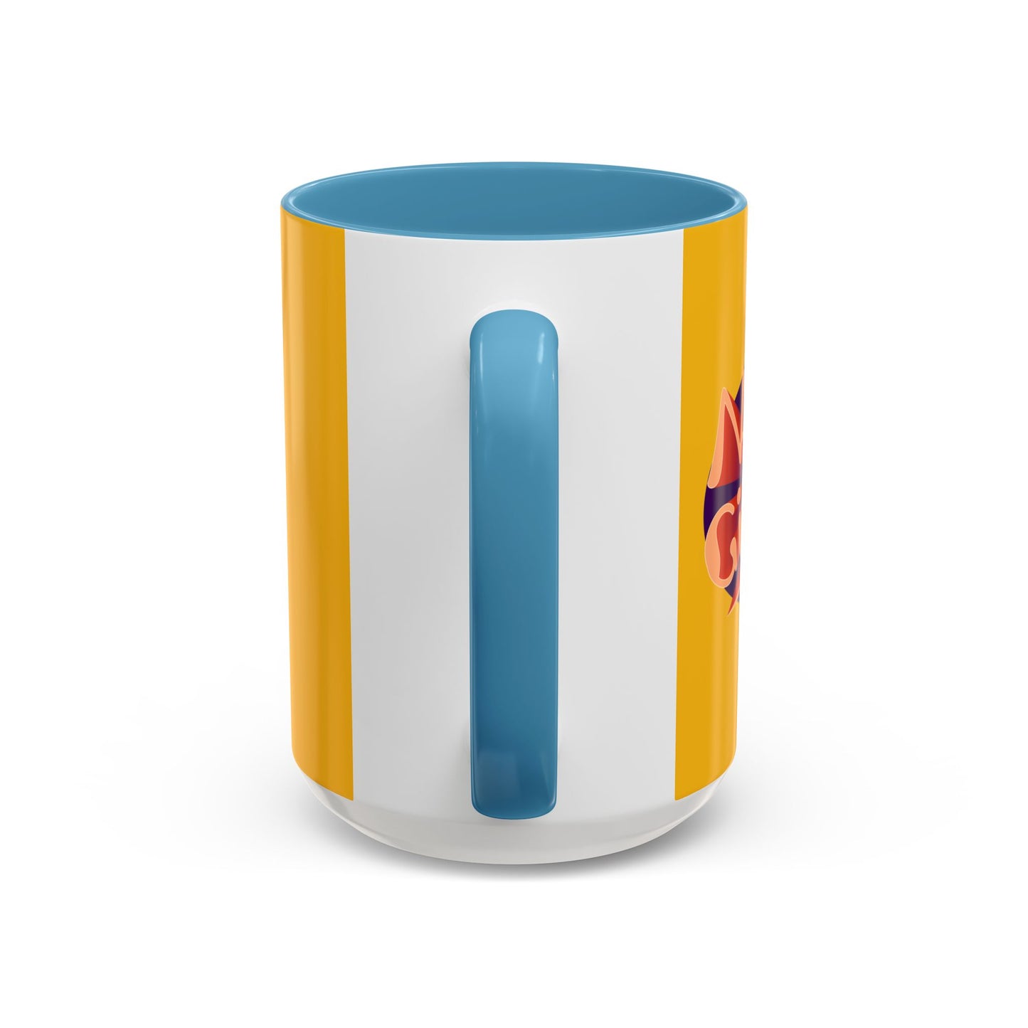 Never Give Up Accent Coffee Mug (11, 15oz)