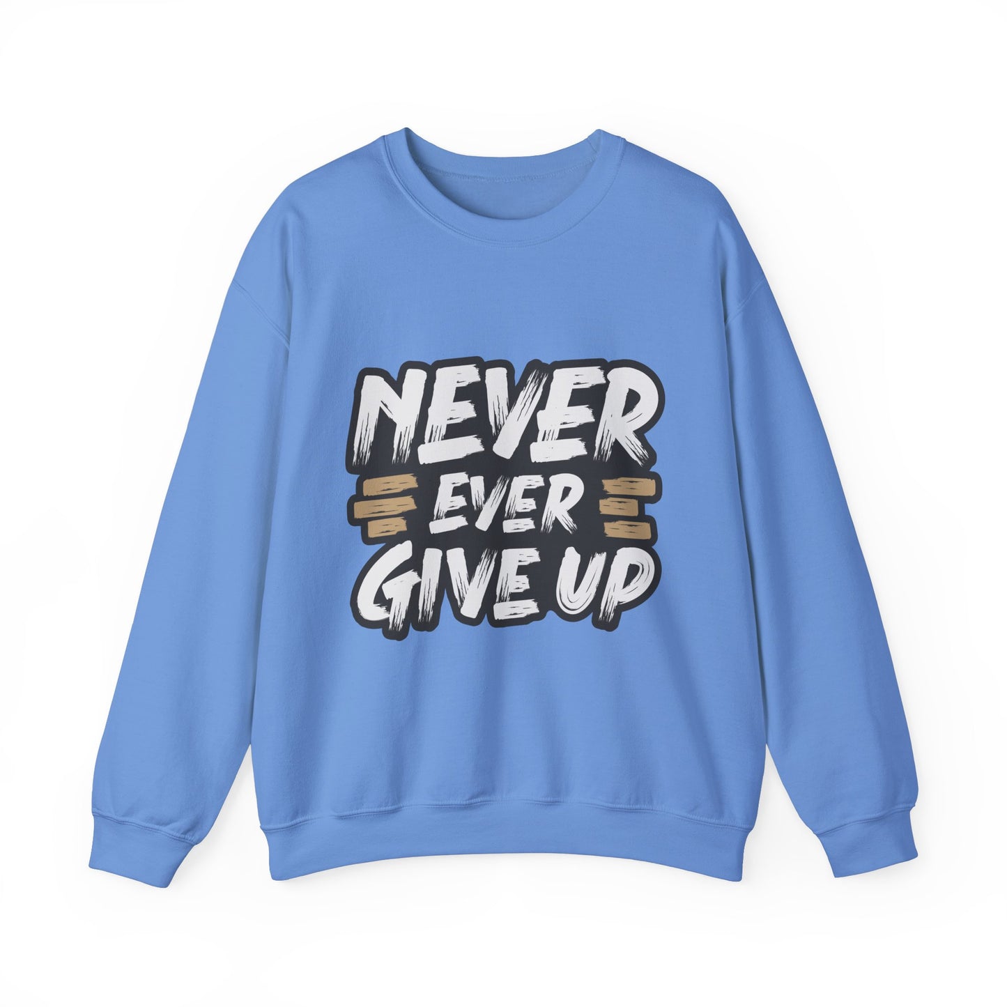 Never Give Up Unisex Heavy Blend™ Crewneck Sweatshirt