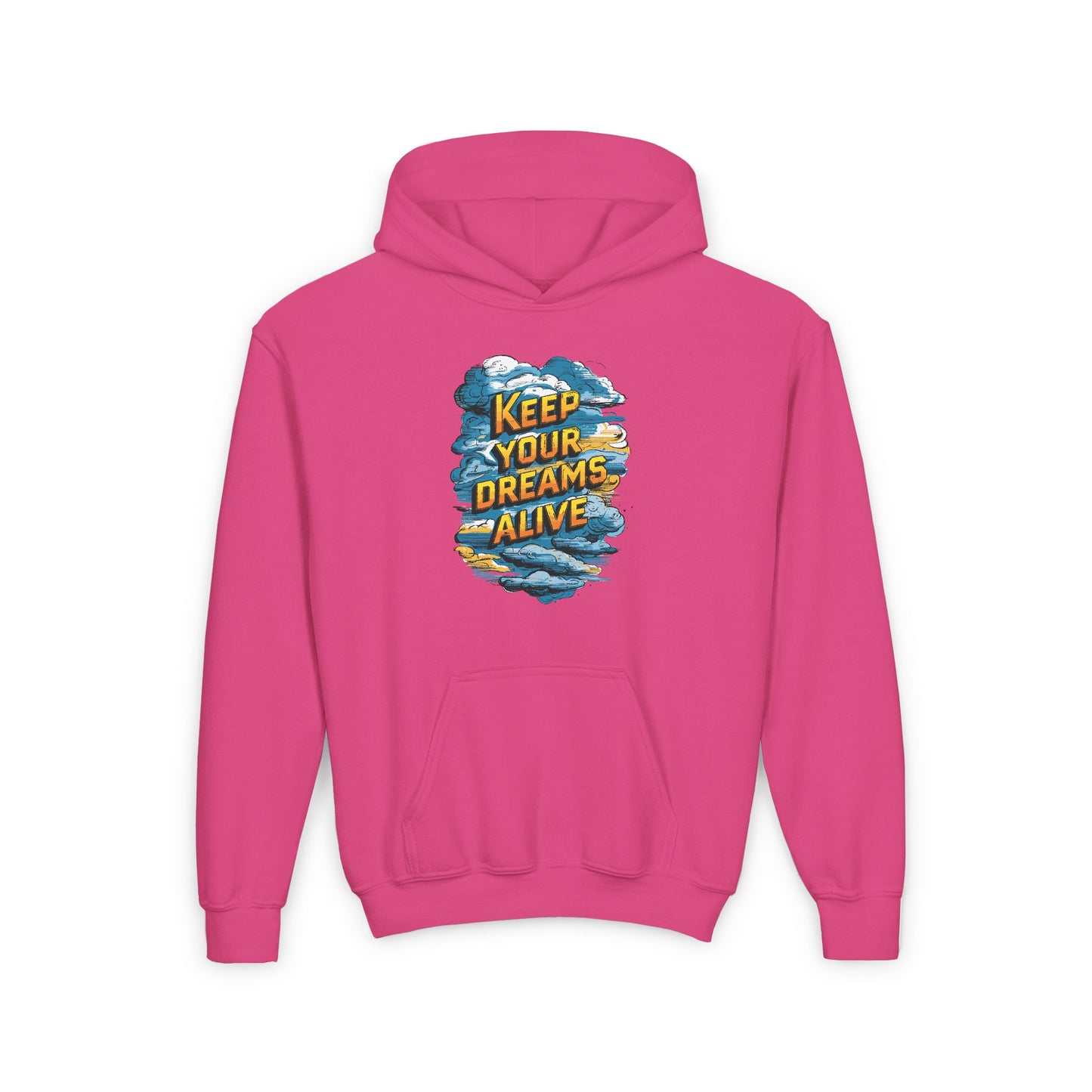Keep Your Dreams Alive Youth Heavy Blend Hooded Sweatshirt