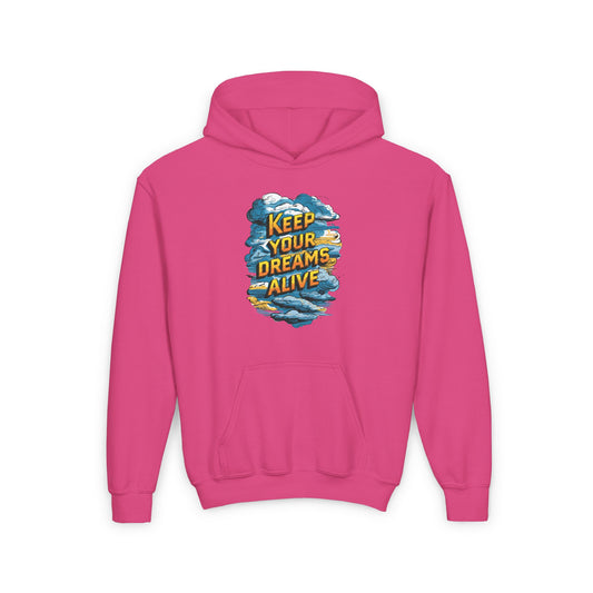 Keep Your Dreams Alive Youth Heavy Blend Hooded Sweatshirt