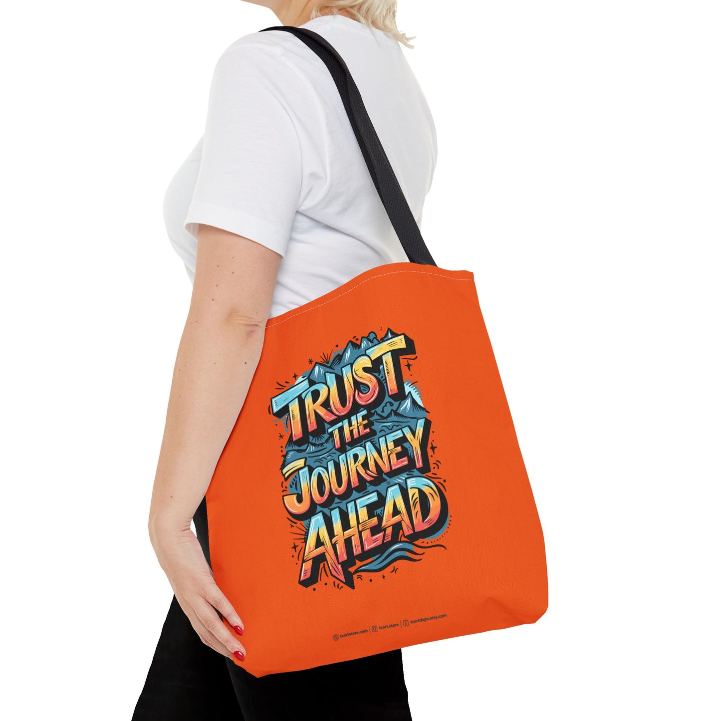 Trust The Journey Ahead Tote Bag (AOP)