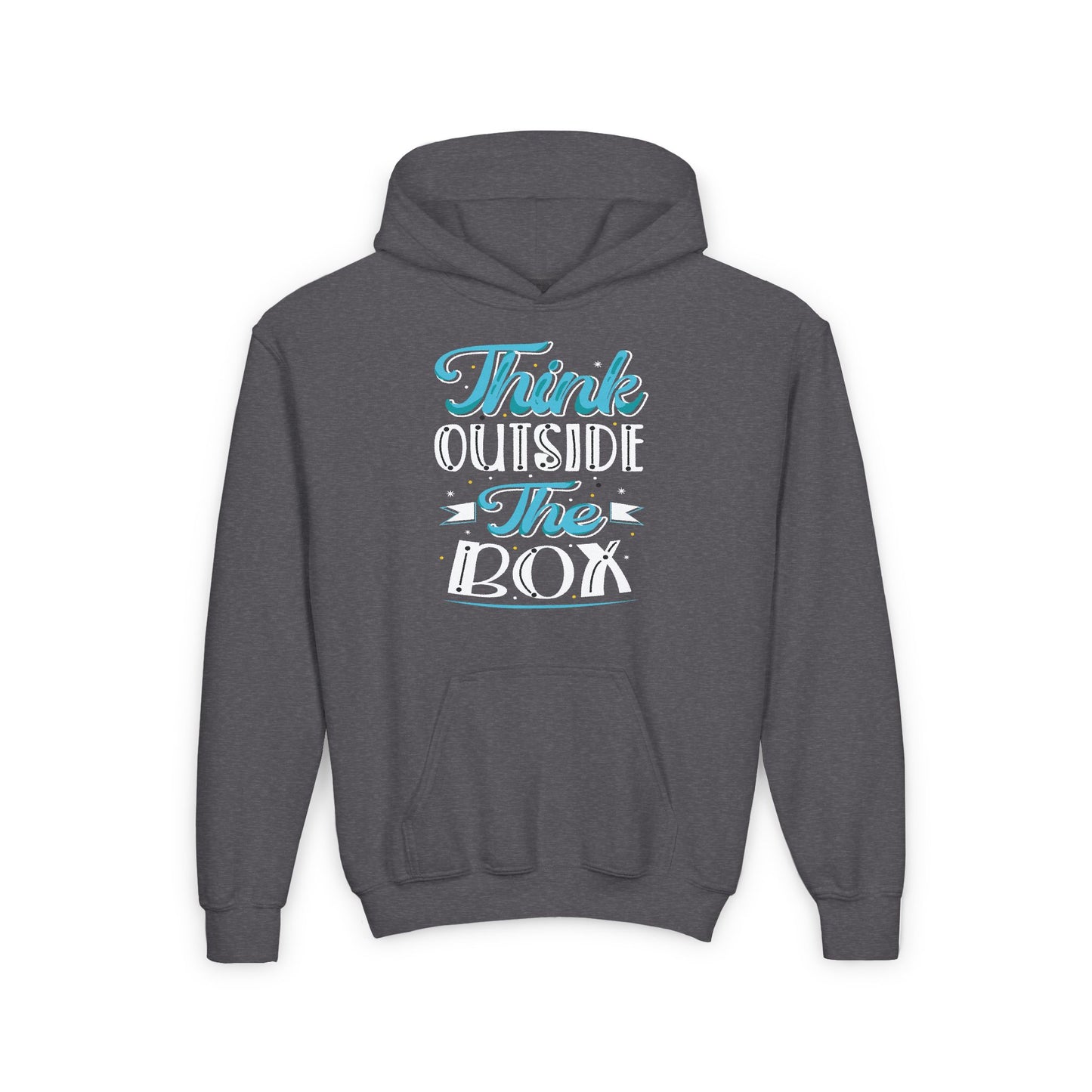 Think Outside The Box Youth Heavy Blend Hooded Sweatshirt