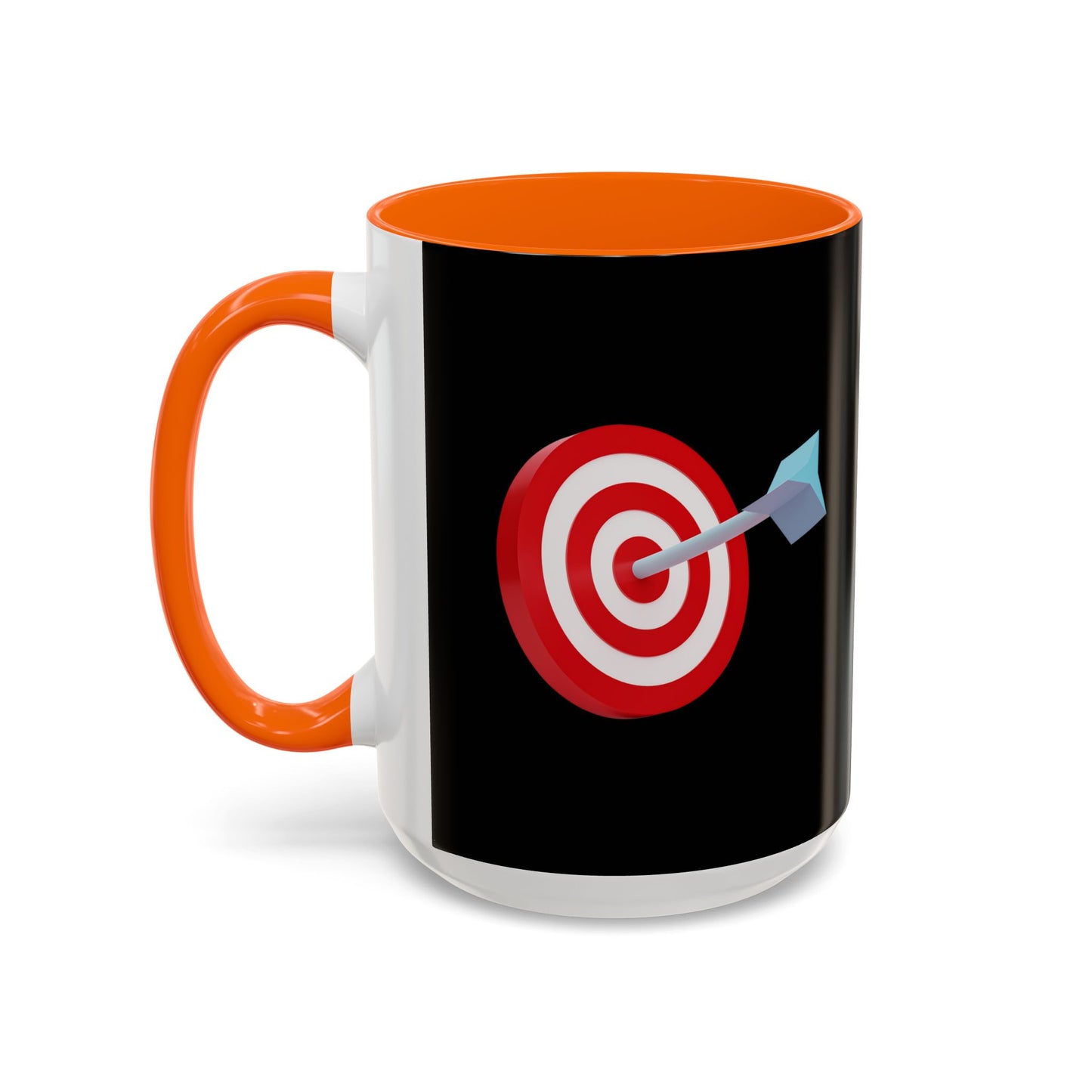 3d Render Arroe Hit The Center Of Target Or Goal Of Success Accent Coffee Mug (11, 15oz)
