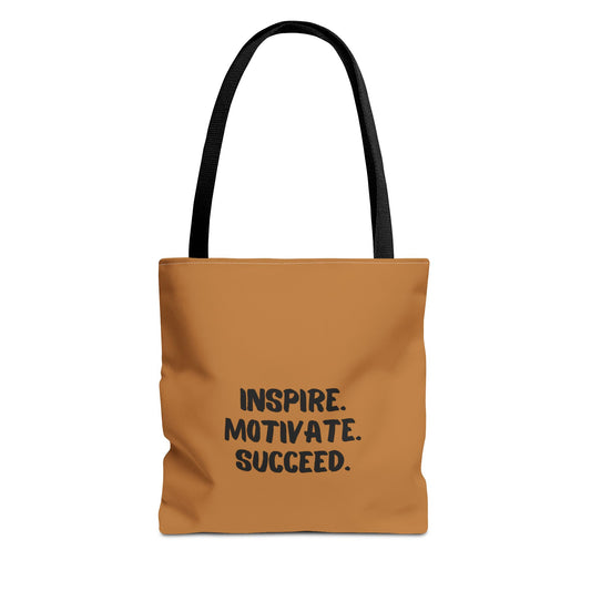 Inspire Motivate Succeed Tote Bag (AOP)