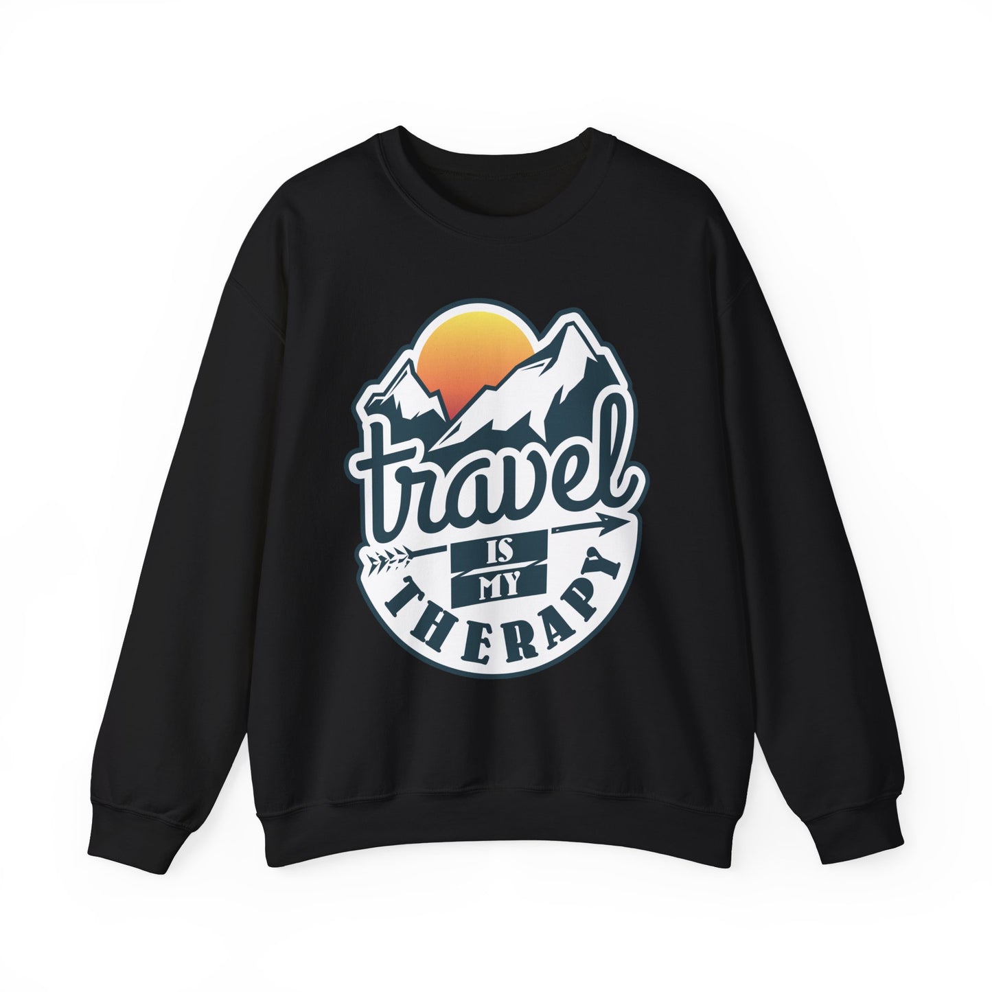 Travel Is My Therapy Unisex Heavy Blend™ Crewneck Sweatshirt