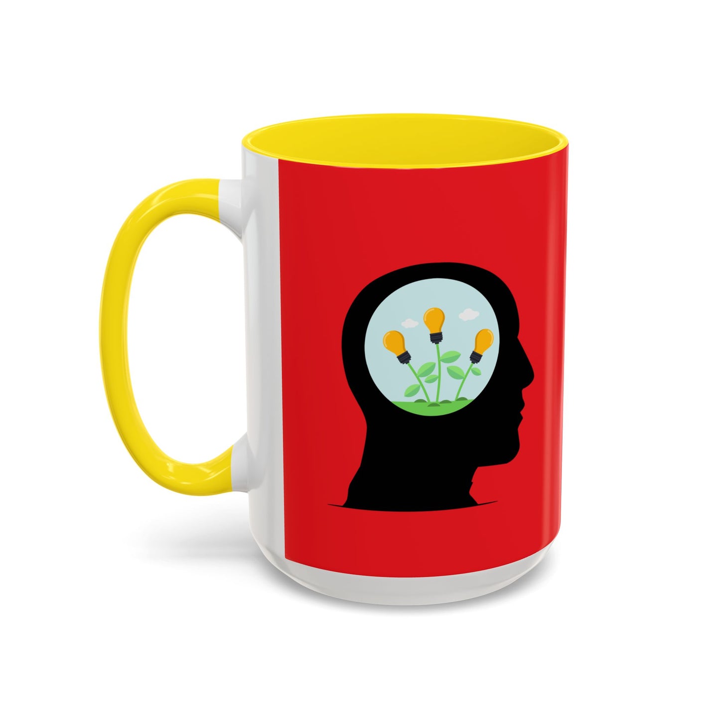 Mindset And Positive Thoughts Accent Coffee Mug (11, 15oz)