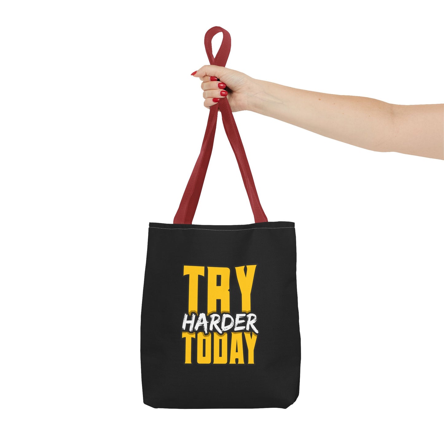 Try Harder Today Tote Bag (AOP)